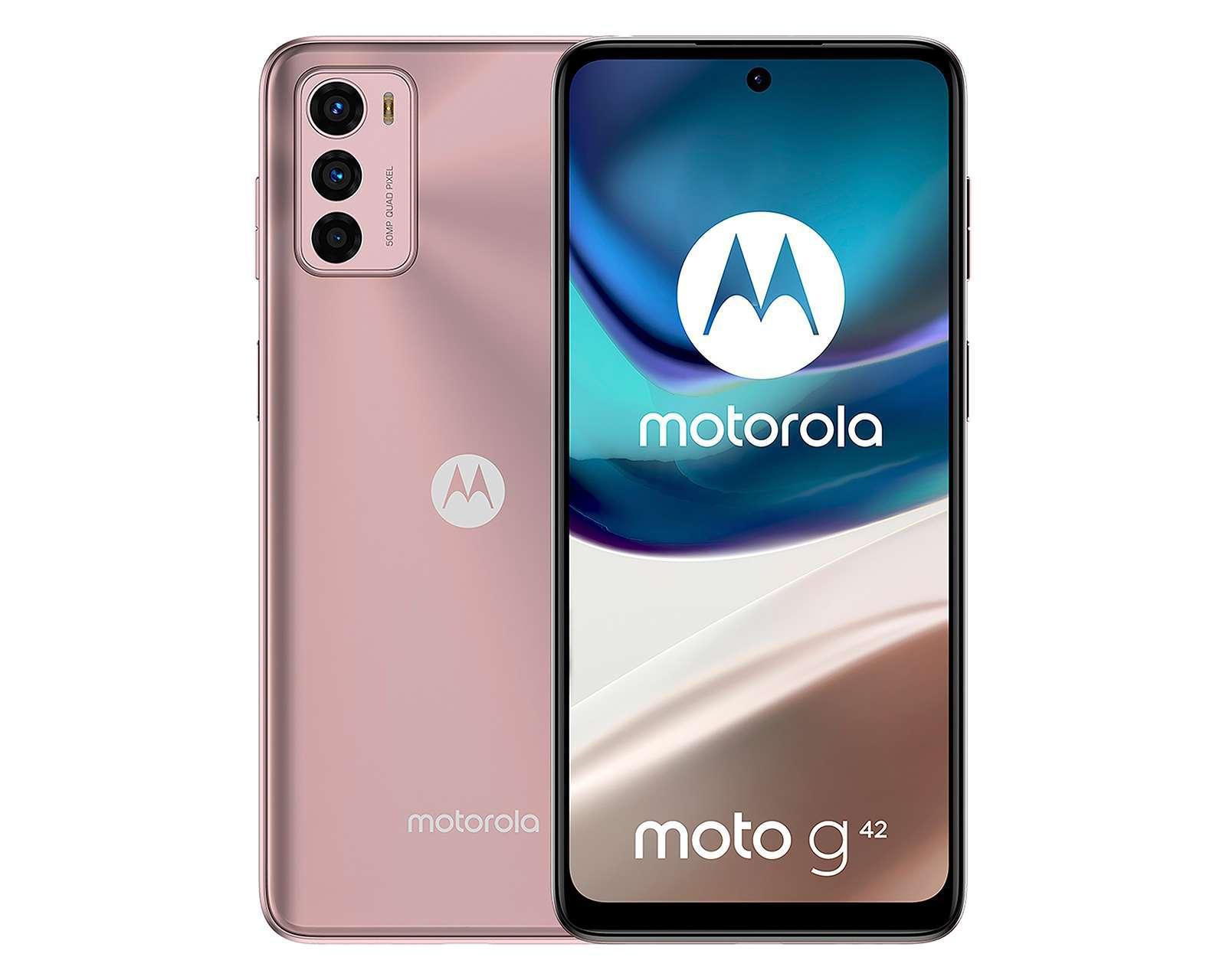 Foto 1 | Celular Motorola Desbloqueado Moto G42 128 GB Rosa