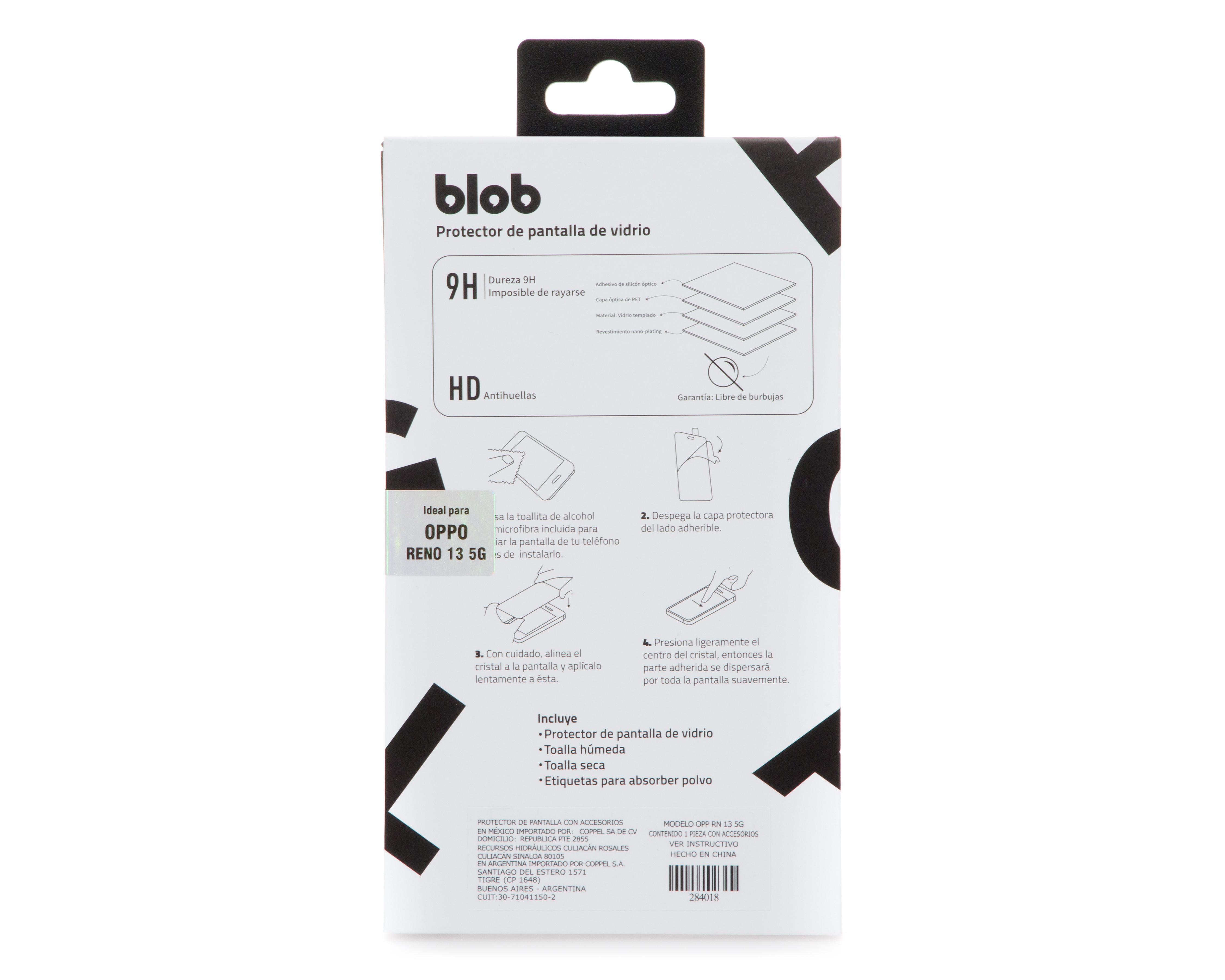 Foto 3 pulgar | Protector de Pantalla Blob para OPPO Reno 13 5G