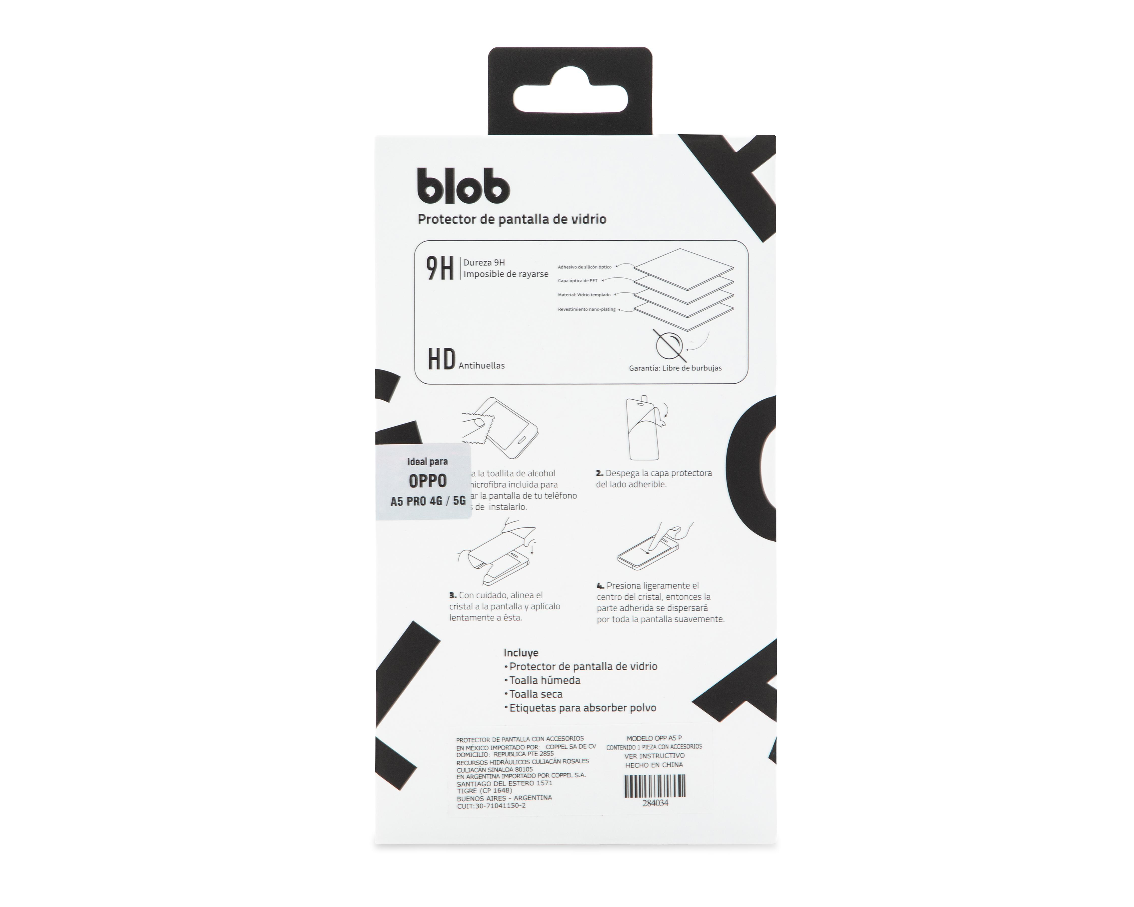 Foto 3 pulgar | Protector de Pantalla Blob para OPPO A5 Pro