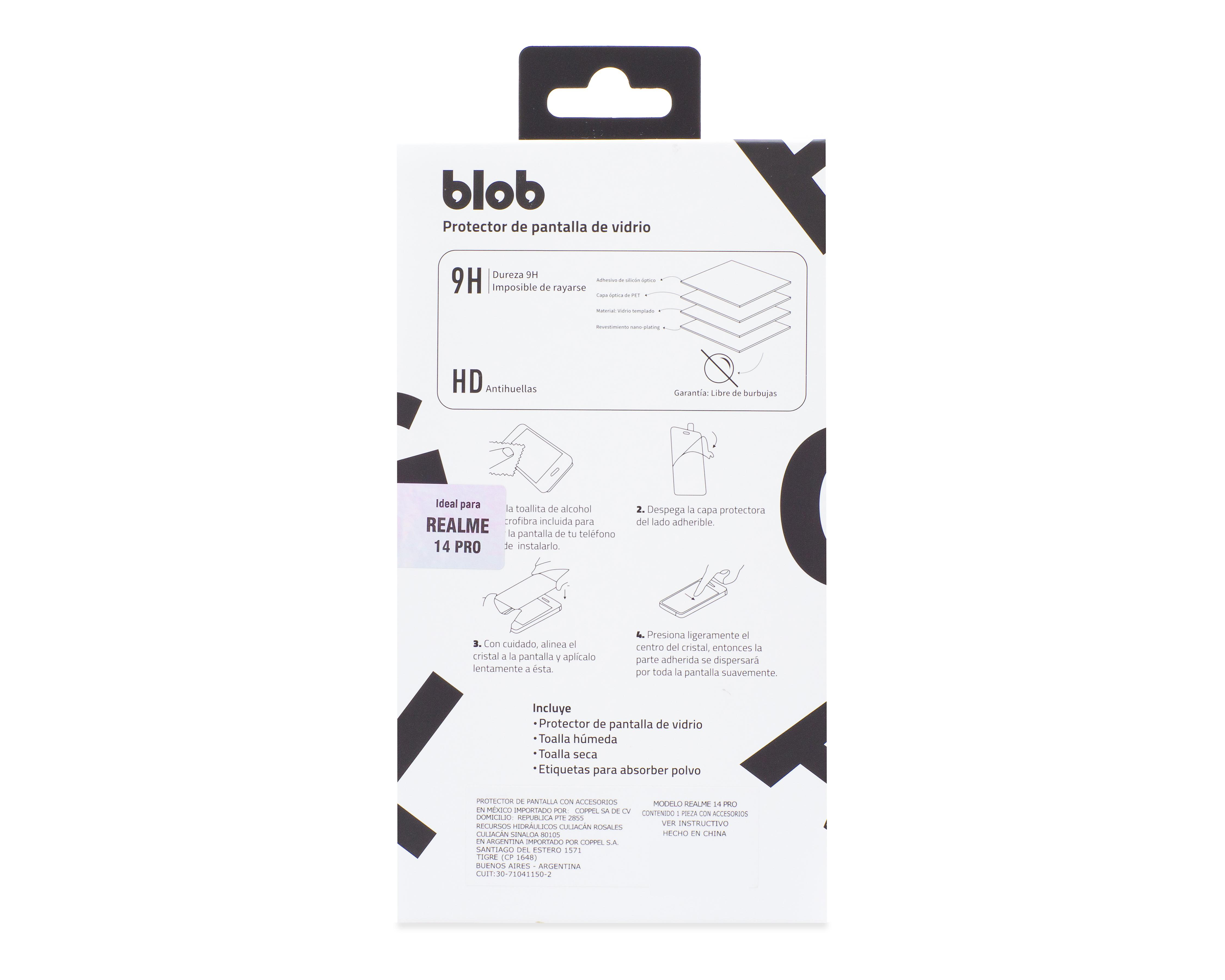 Foto 3 pulgar | Protector de Pantalla Blob para Realme 14 Pro