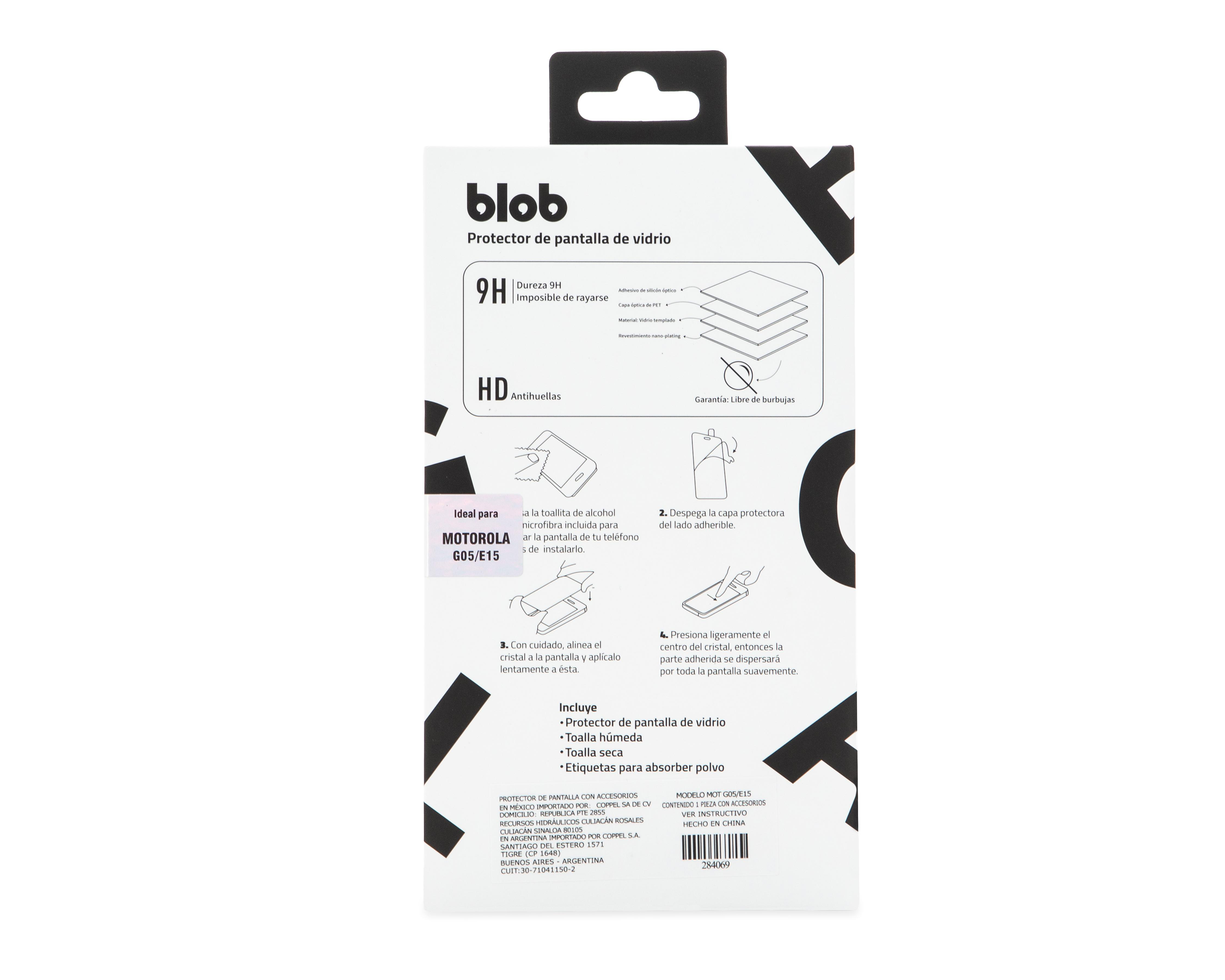 Foto 3 pulgar | Protector de Pantalla Blob para Motorola Moto G05/E15