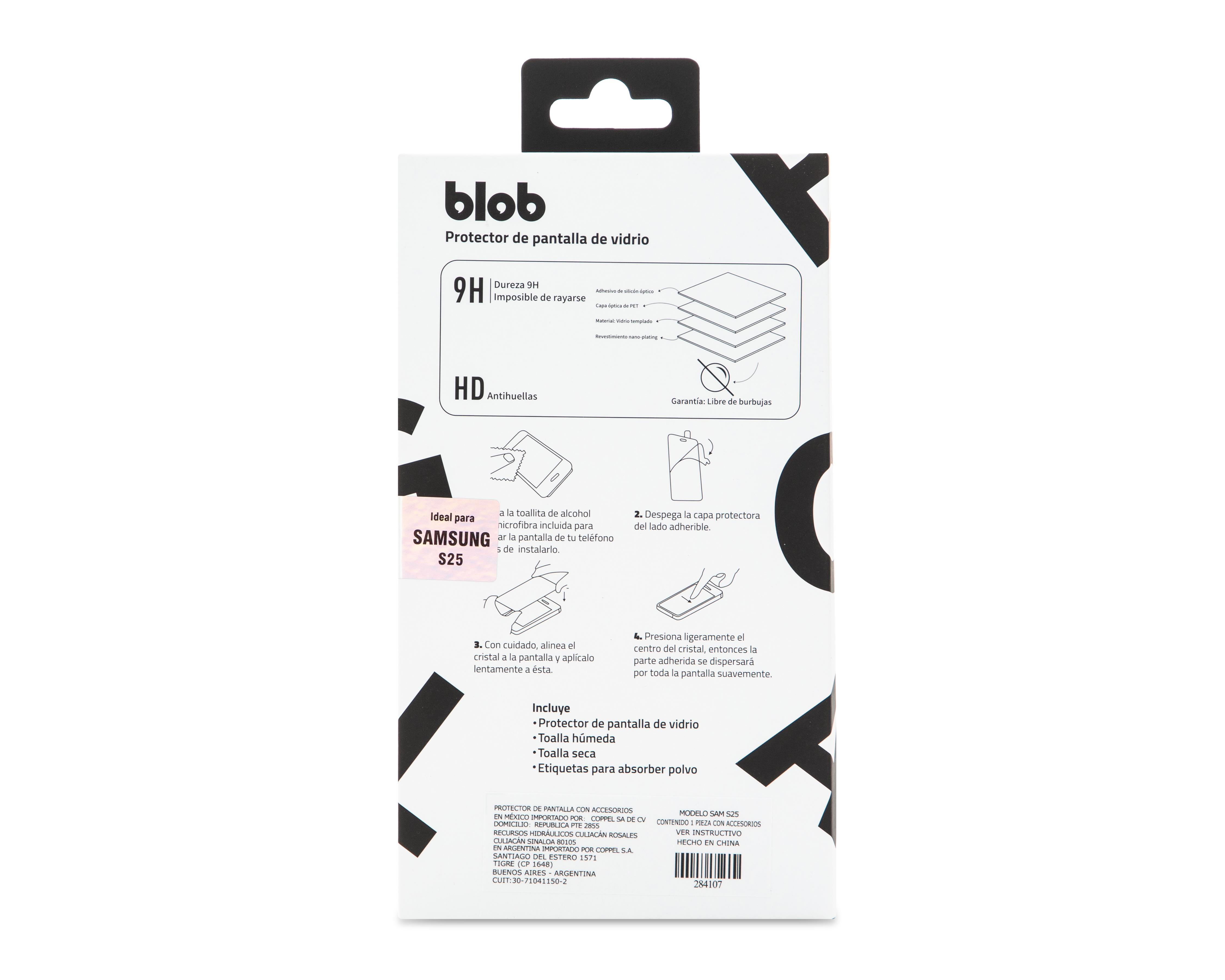 Foto 2 | Protector de Pantalla Blob para Samsung Galaxy S25