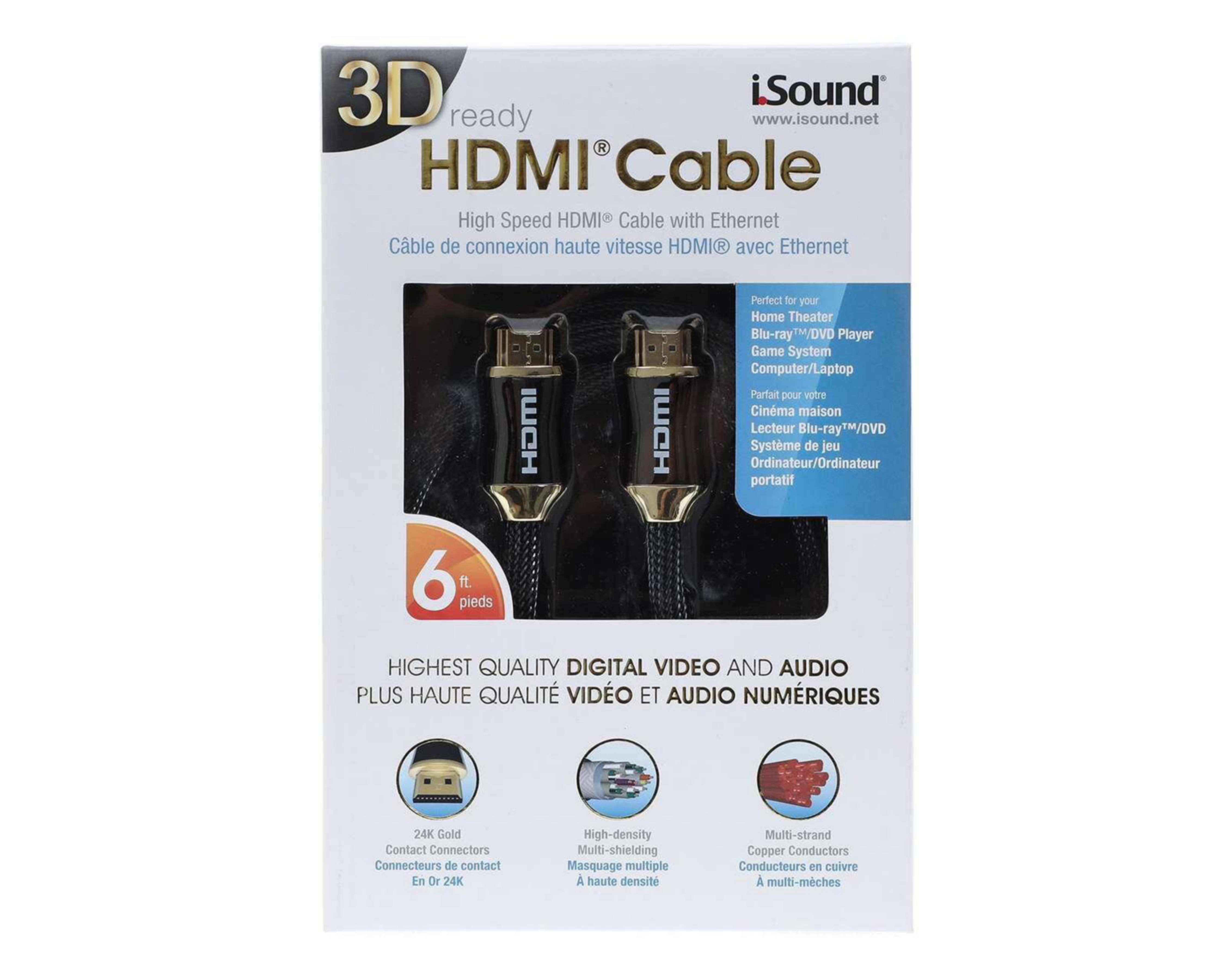 Foto 4 pulgar | Cable HDMI Isound ISOUND-5214