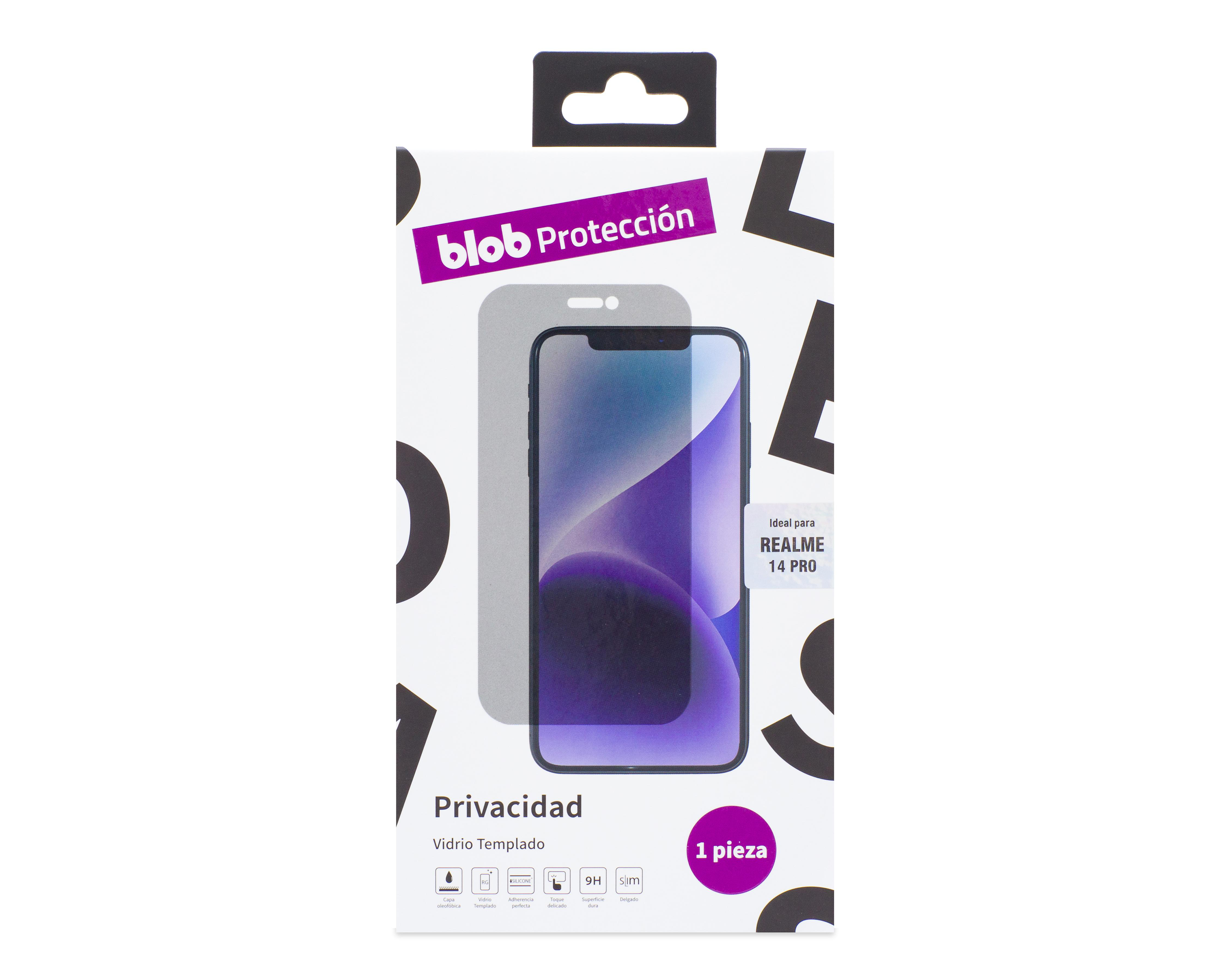 Foto 2 pulgar | Protector de Pantalla de Vidrio Templado Blob para Realme 14 Pro
