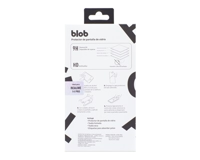 Foto 2 | Protector de Pantalla de Vidrio Templado Blob para Realme 14 Pro