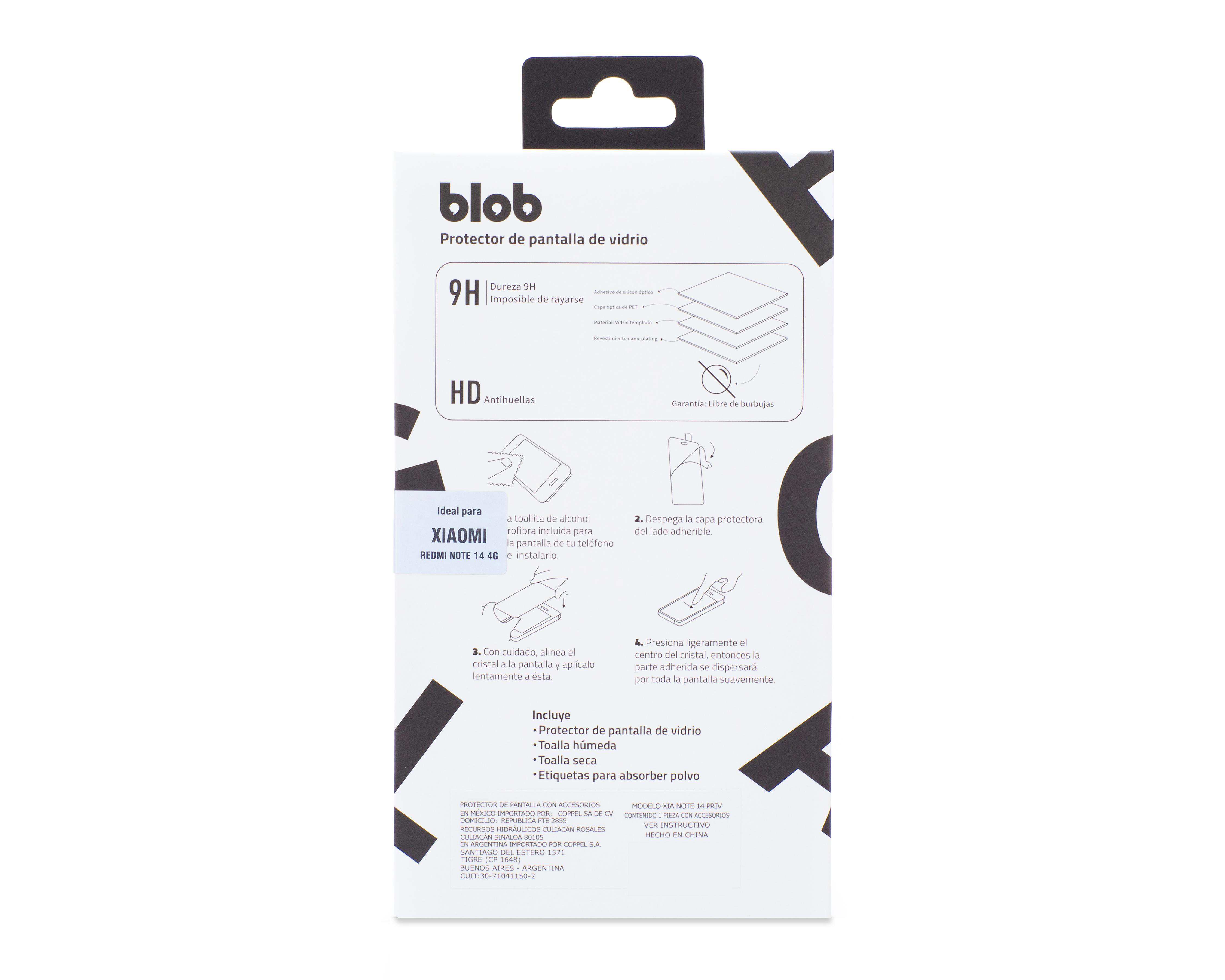 Foto 3 pulgar | Protector de Pantalla Blob para Xiaomi Redmi Note 14