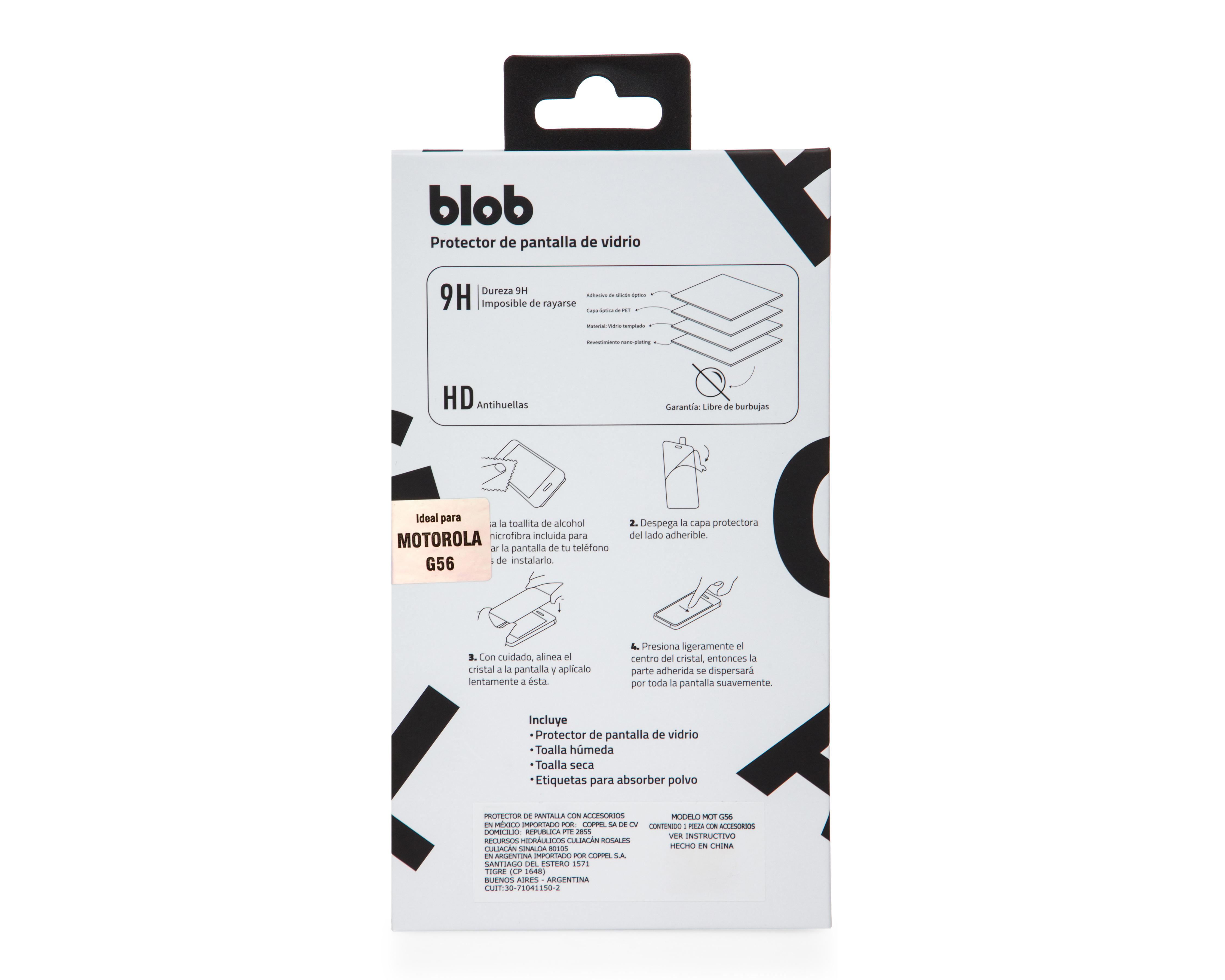 Foto 3 pulgar | Protector de Pantalla Blob para Motorola Moto G56