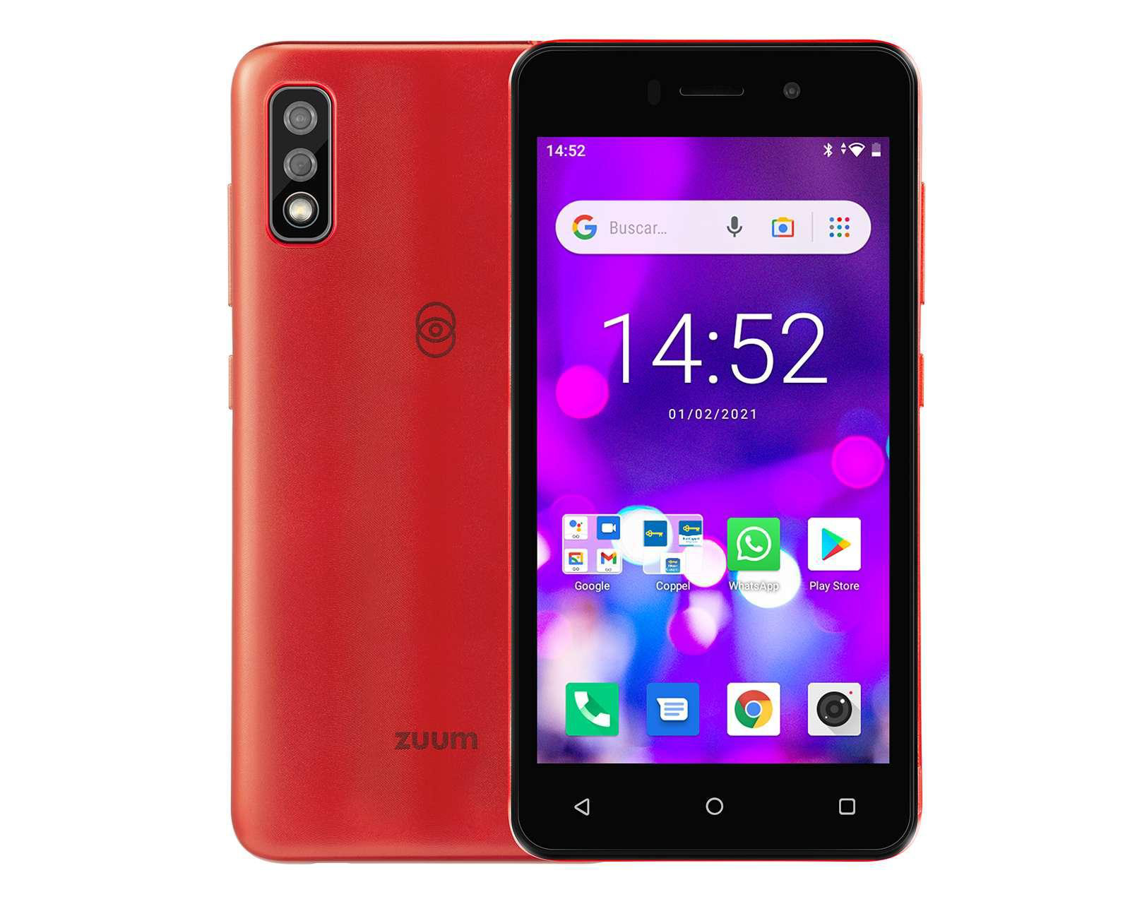 Celular Zuum Desbloqueado Magno C1 Dual Sim 16 GB Rojo