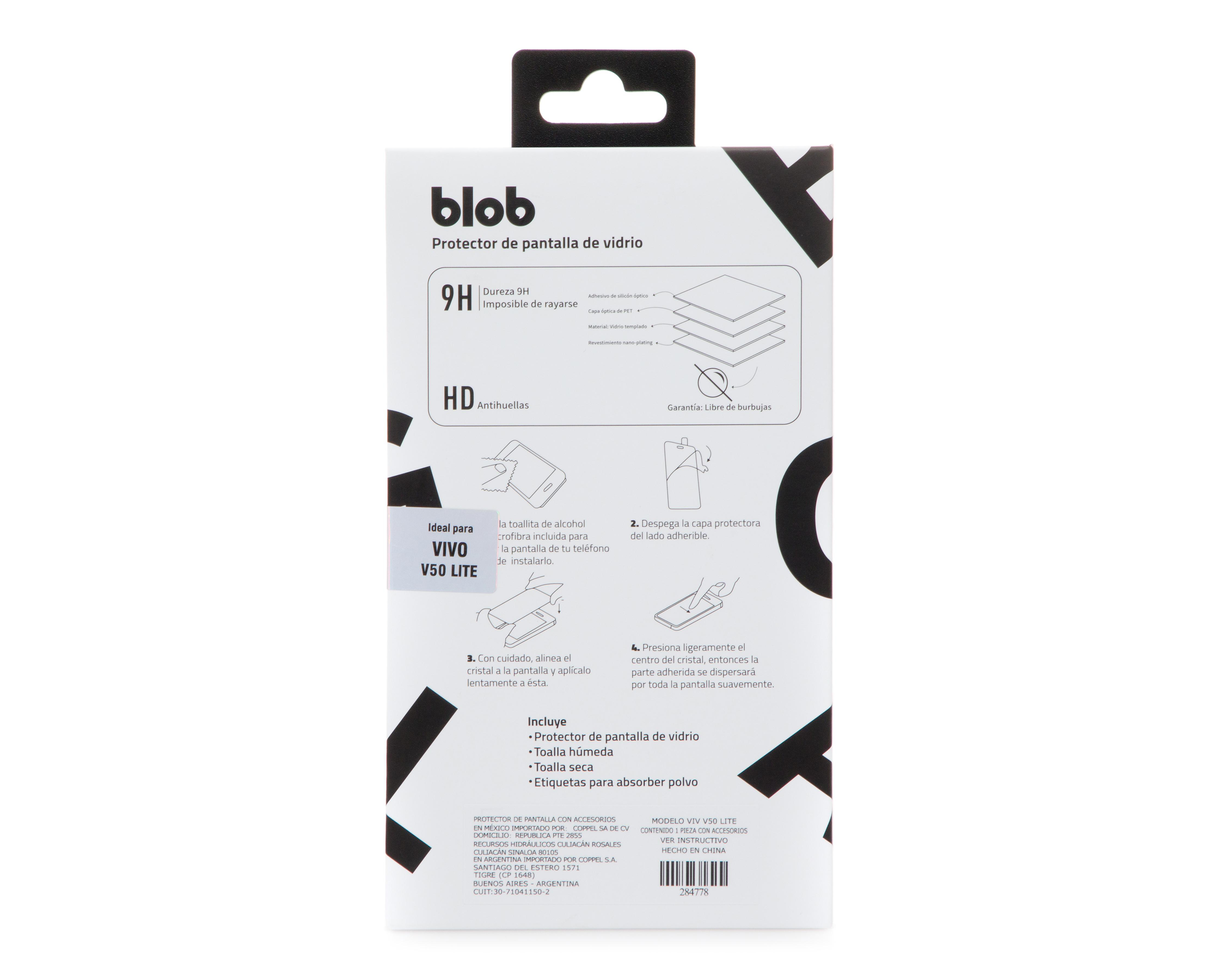 Foto 3 pulgar | Protector de Pantalla Blob para vivo V50 Lite