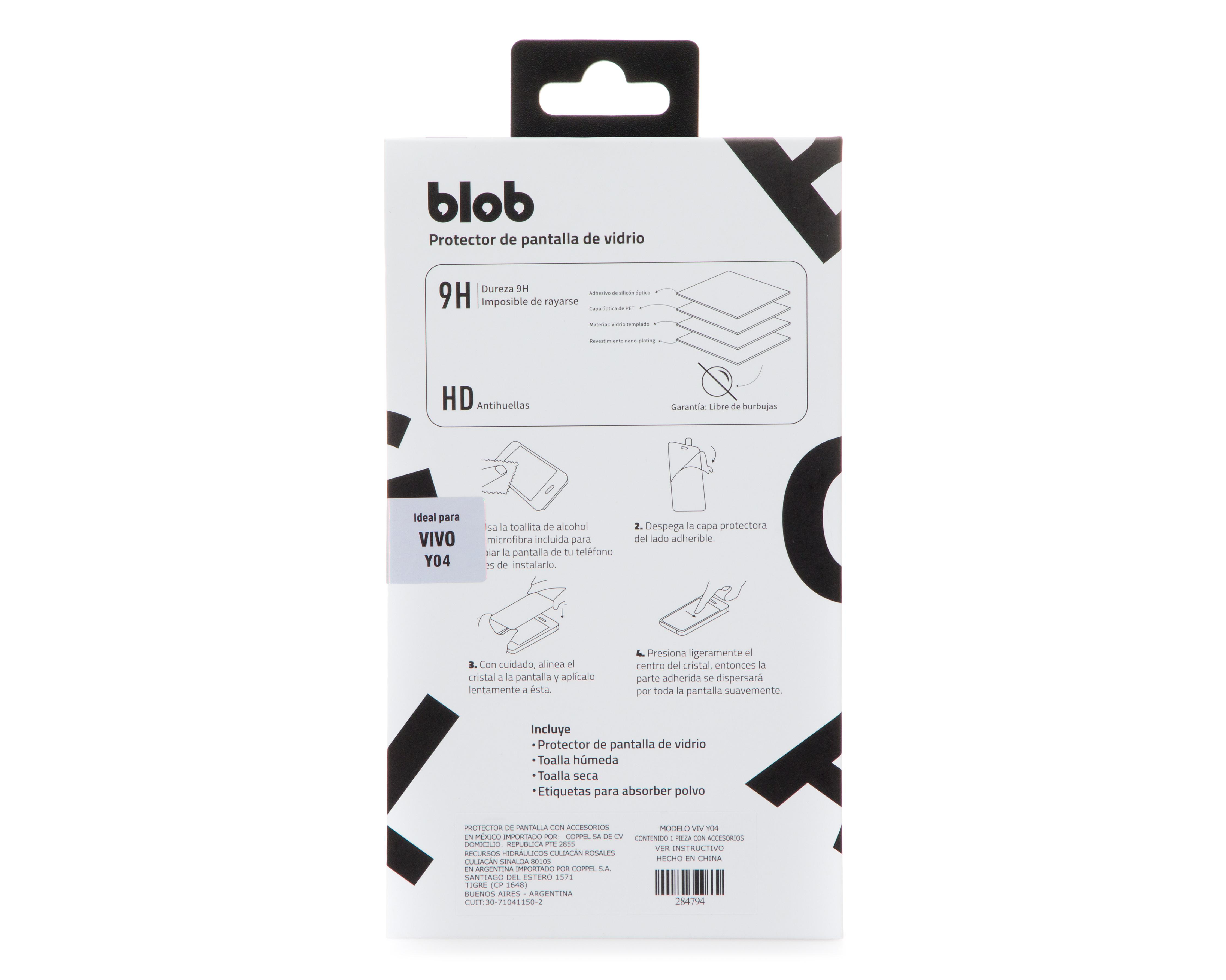 Foto 2 | Protector de Pantalla Blob para vivo Y04