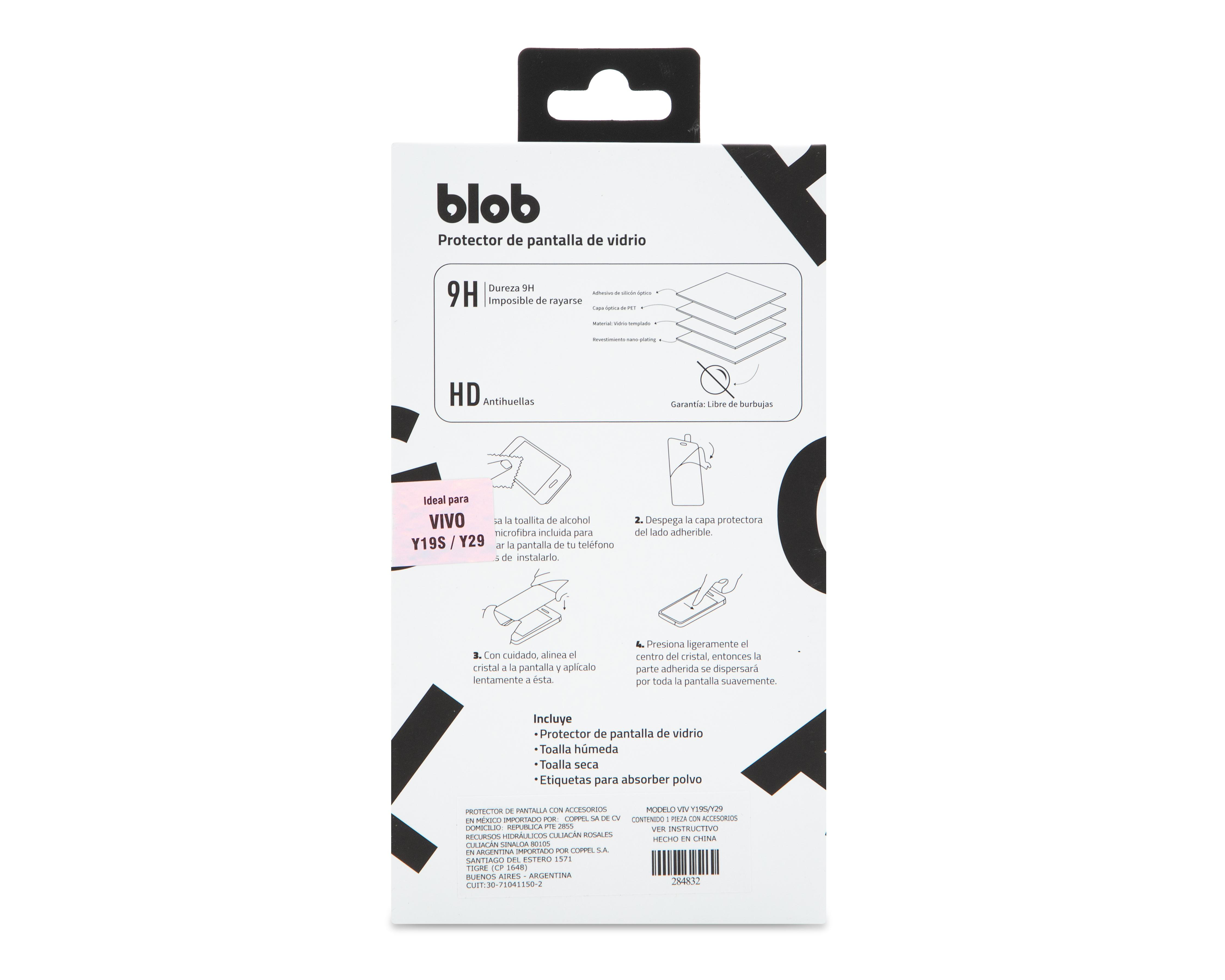 Foto 3 pulgar | Protector de Pantalla Blob para vivo Y19S/Y29