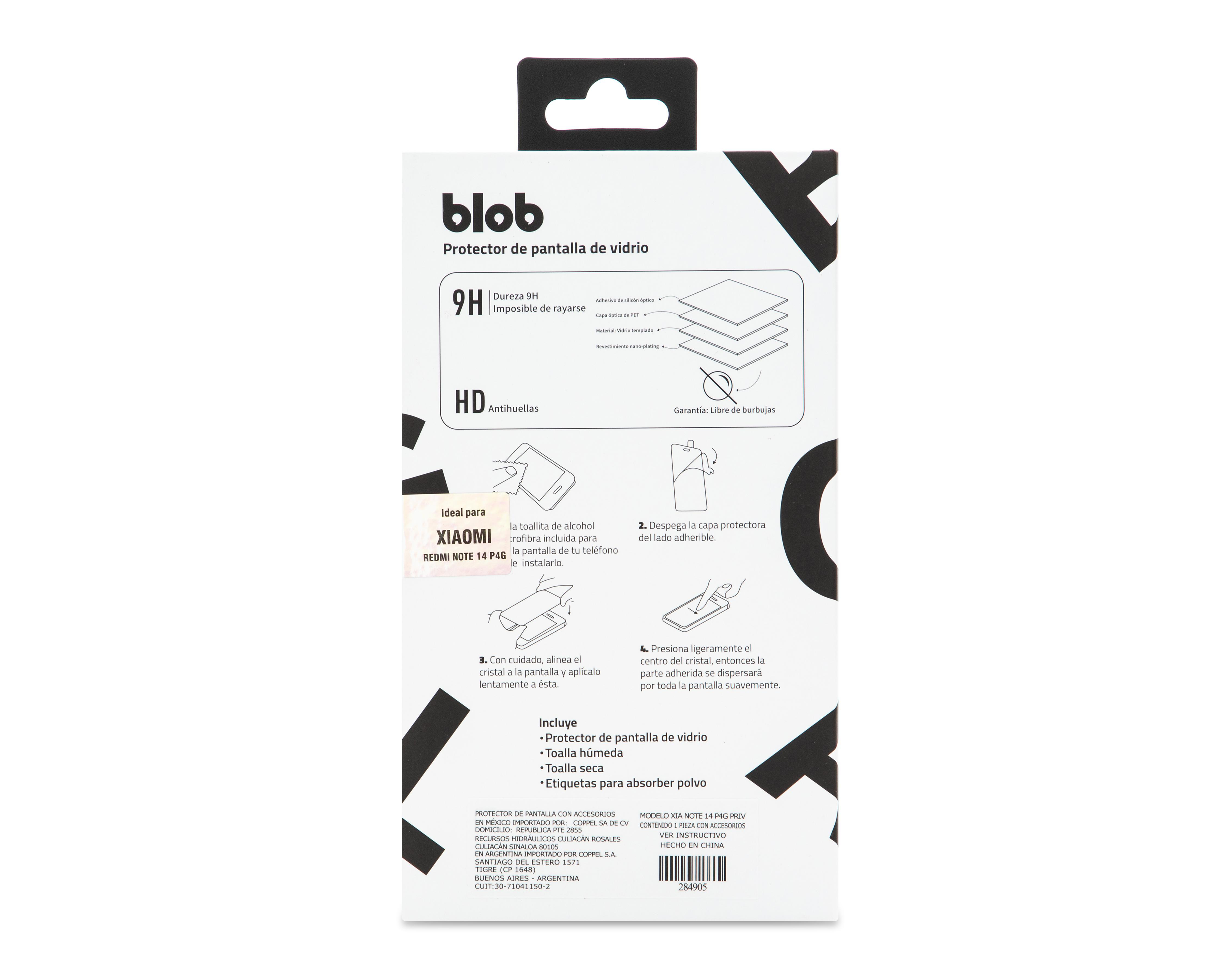 Foto 3 pulgar | Protector de Pantalla Blob para Xiaomi Redmi Note 14 Pro 4G