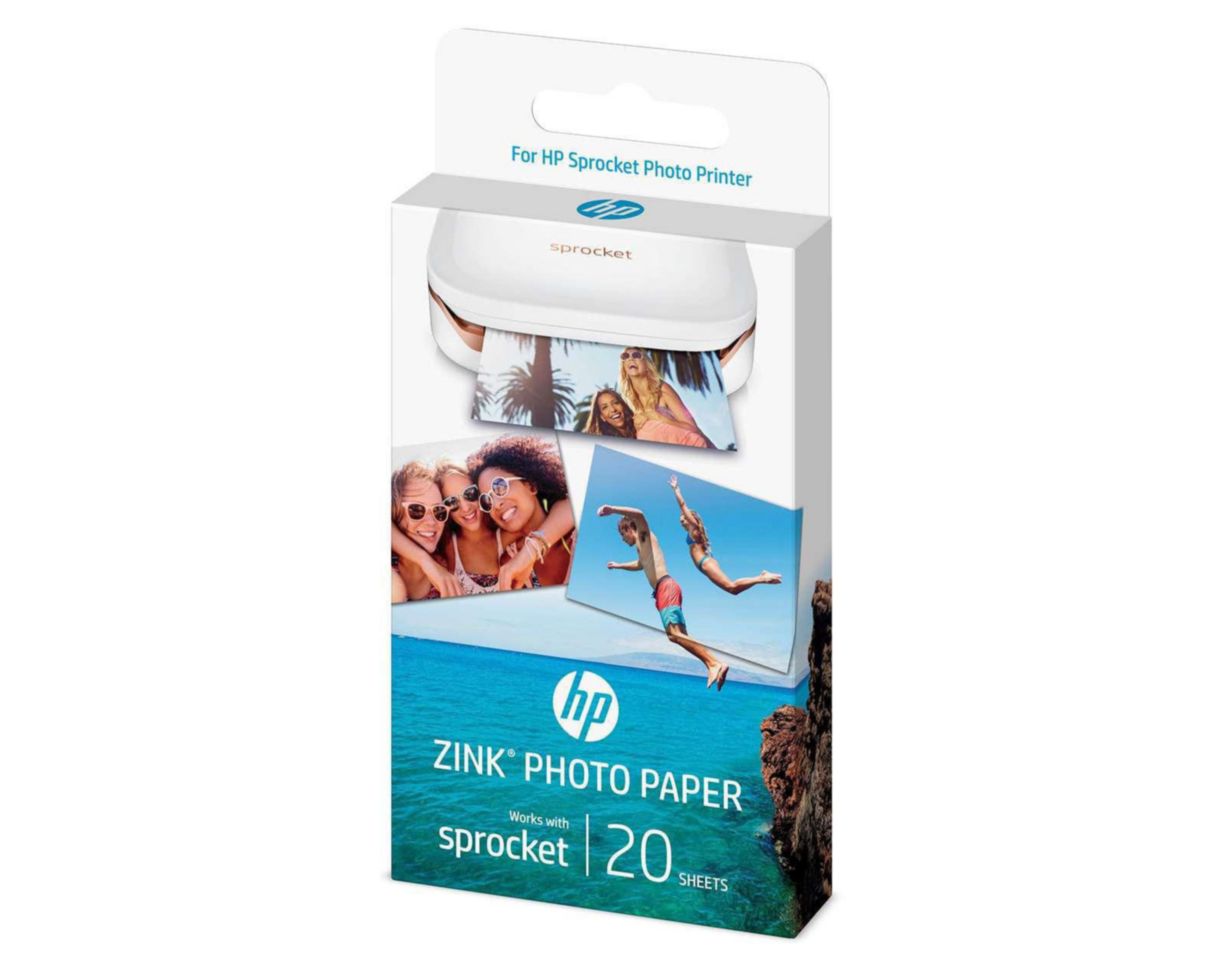 Foto 3 pulgar | Papel Fotográfico HP Sprocket Zink con 20 Hojas