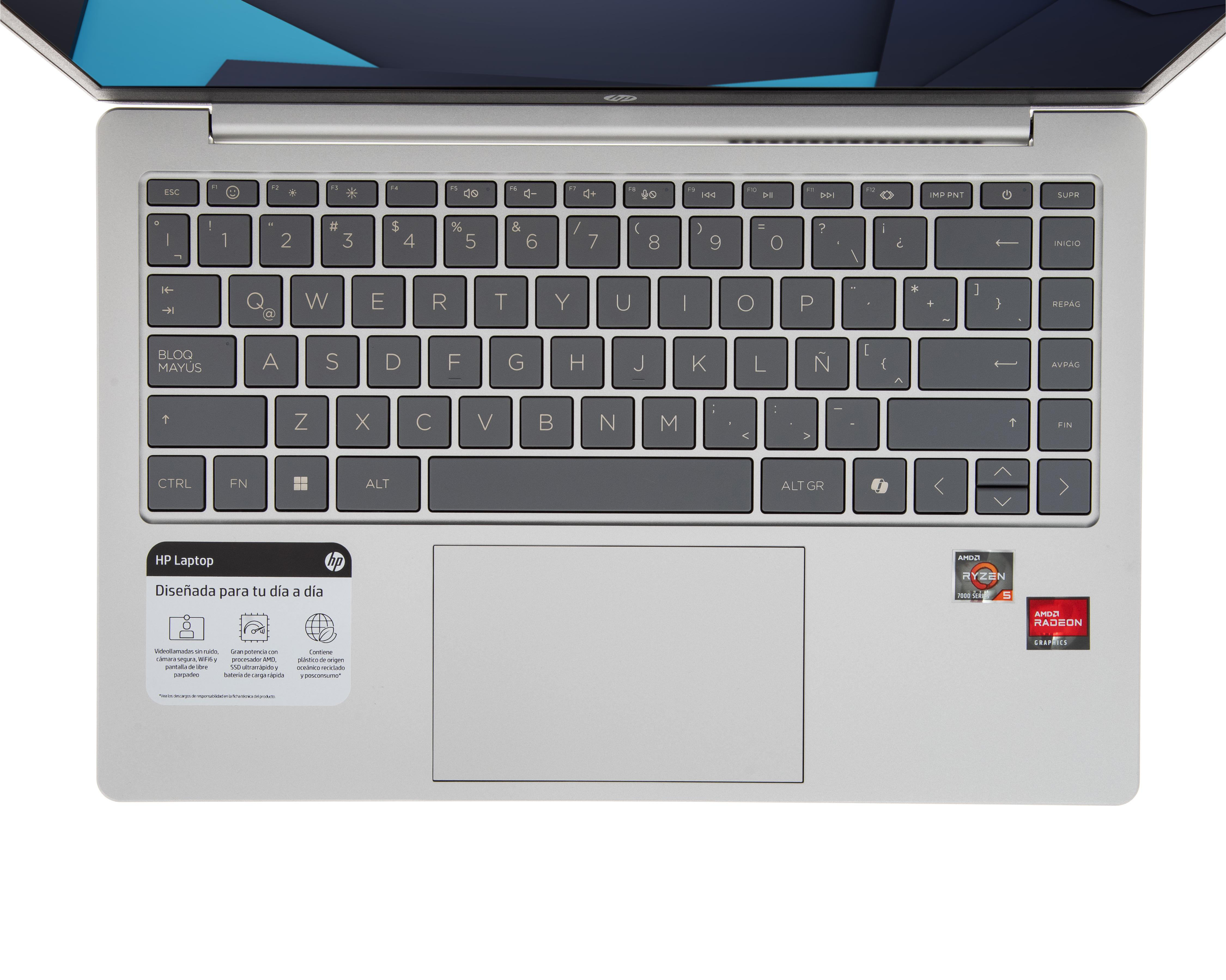 Foto 5 pulgar | Laptop HP 14-EM0251LA 14 Pulgadas Windows 11 AMD Ryzen 5 8 GB RAM 512 GB SSD Plateado