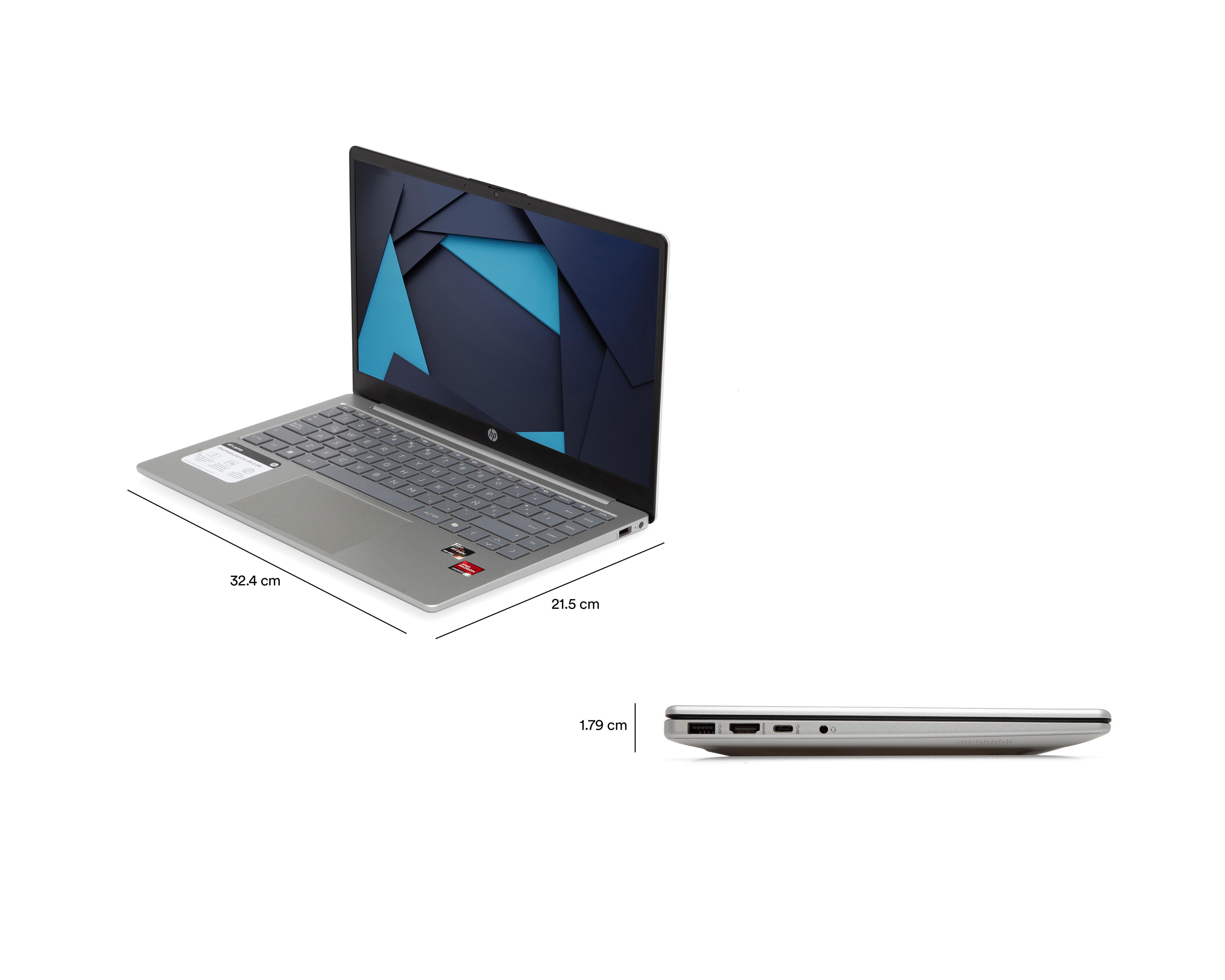 Foto 8 pulgar | Laptop HP 14-EM0251LA 14 Pulgadas Windows 11 AMD Ryzen 5 8 GB RAM 512 GB SSD Plateado