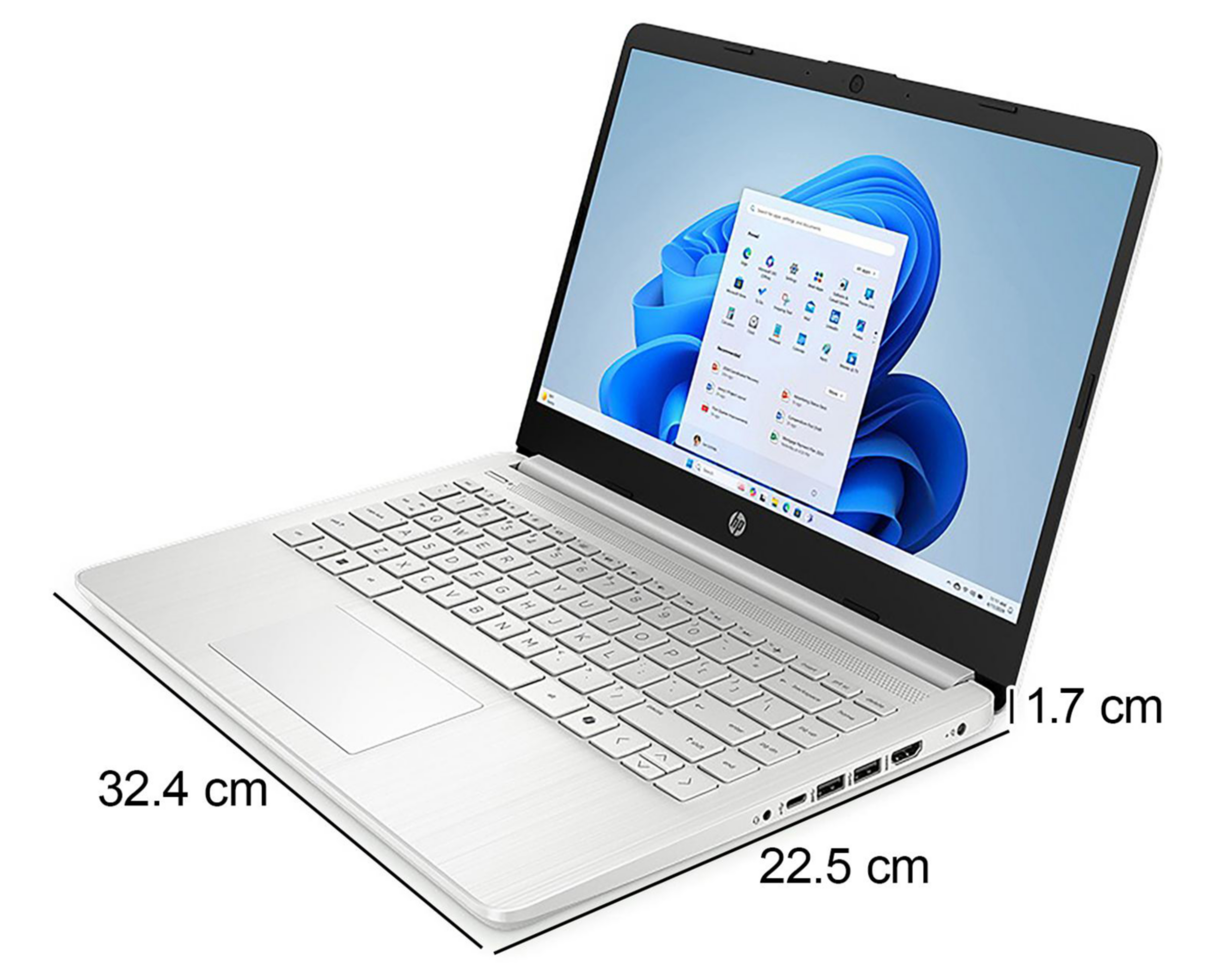 Foto 6 pulgar | Laptop HP 14-DQ6000LA 14 Pulgadas Windows 11 Intel N150 4 GB RAM 128 GB SSD Plateada