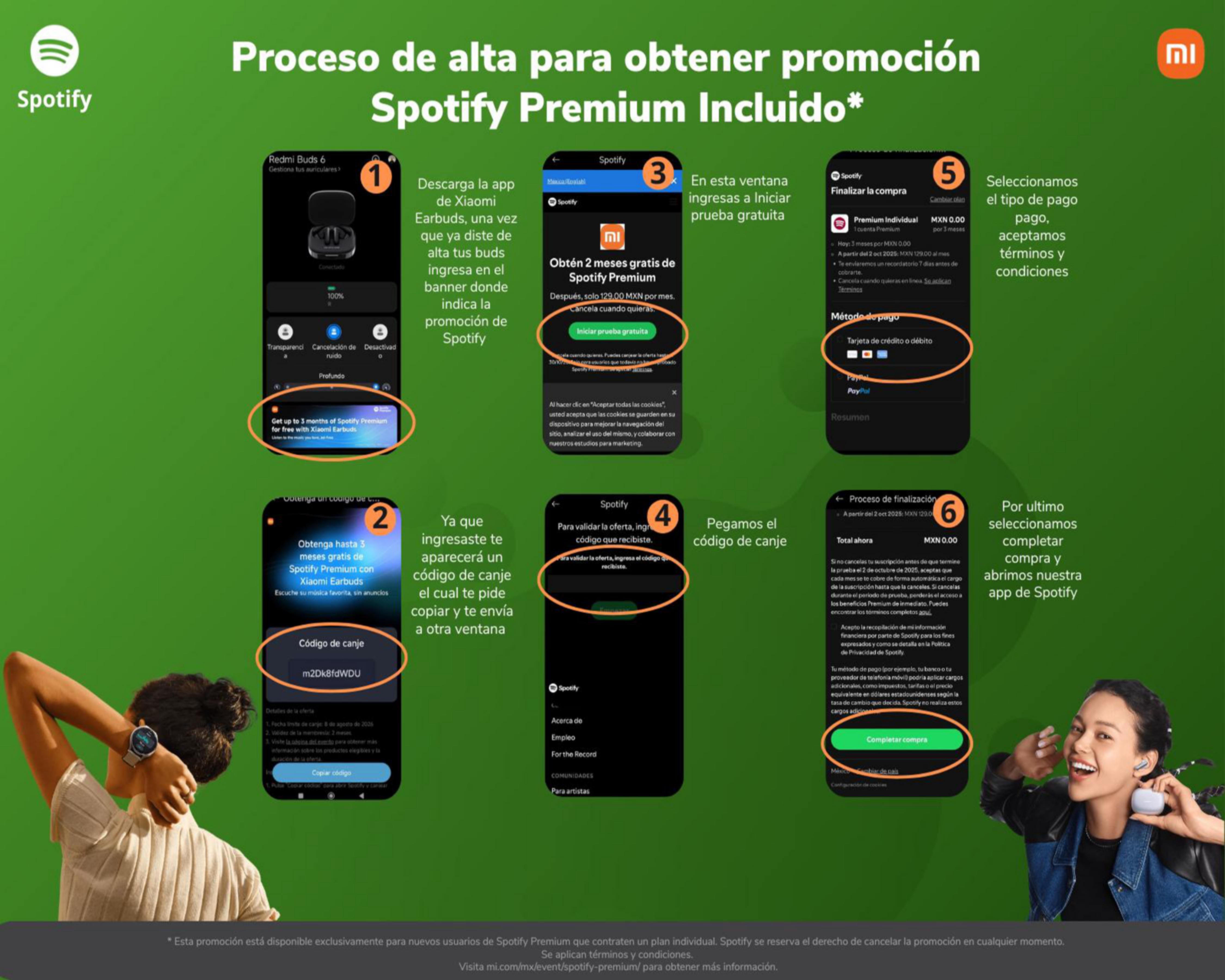 Foto 9 pulgar | Audífonos True Wireless Xiaomi Redmi Buds 6 con Cancelación de Ruido