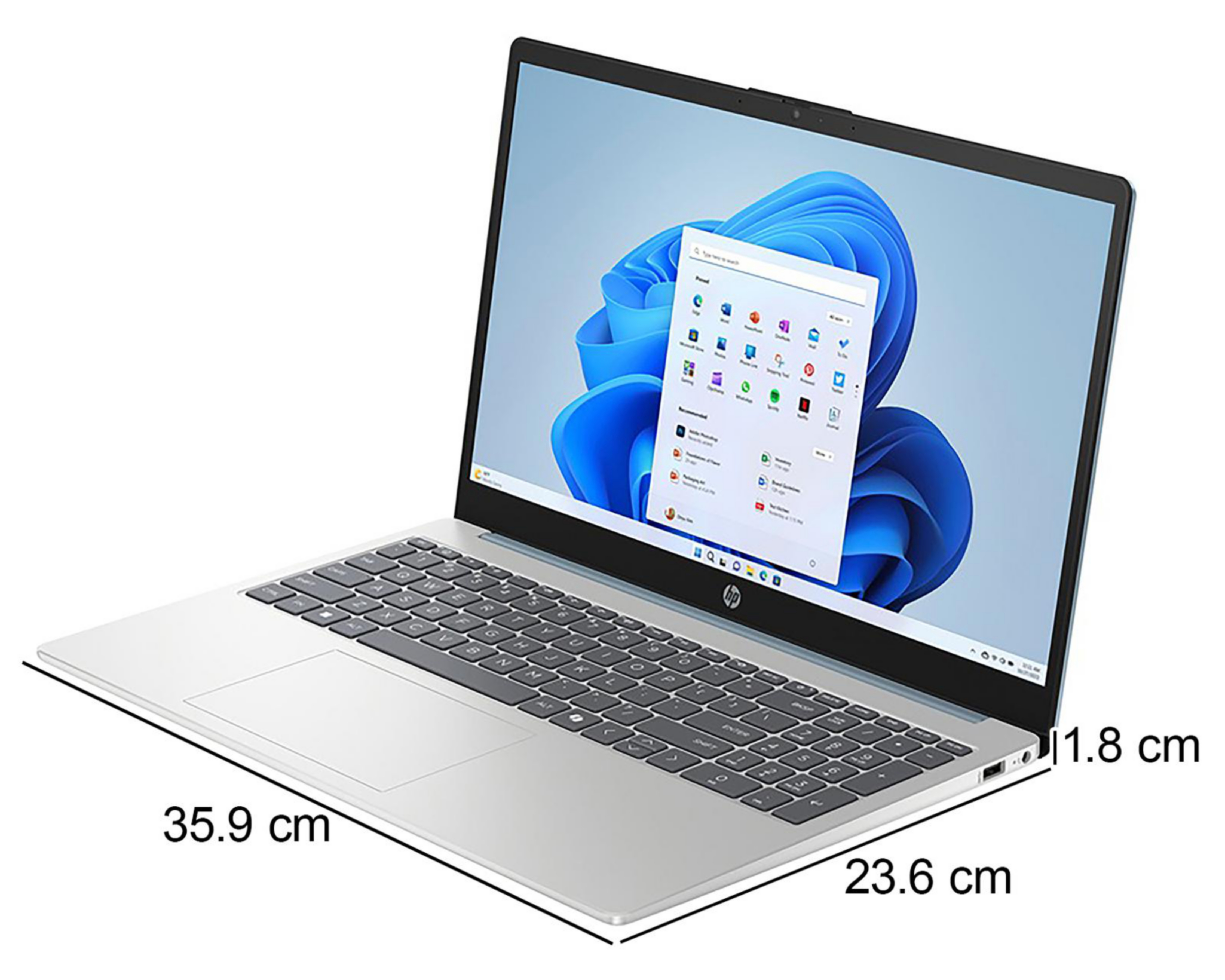 Foto 6 pulgar | Laptop HP 15-FD0211LA 15.6 Pulgadas Windows 11 Home Intel N200 8 GB RAM 512 GB SSD Azul