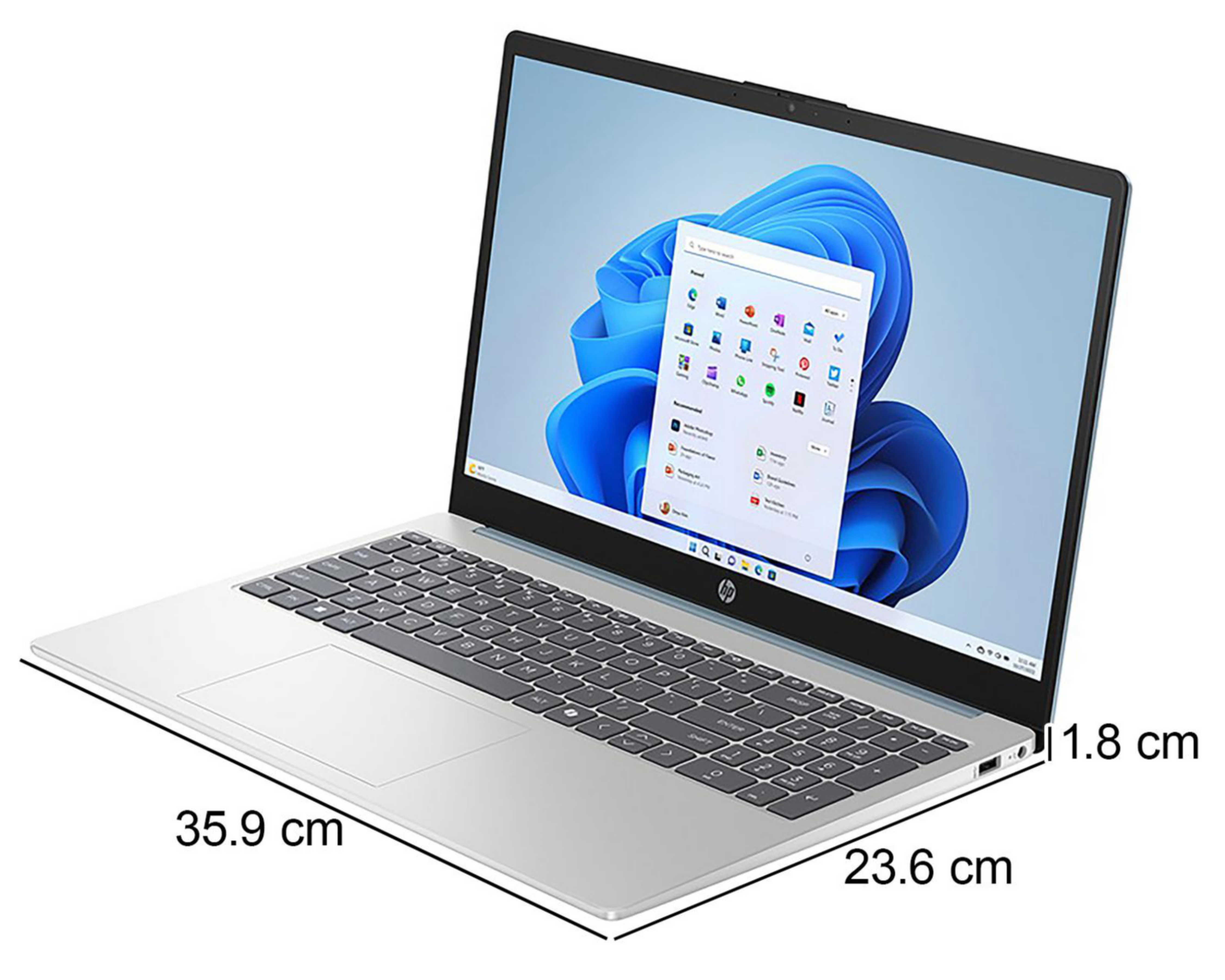 Foto 7 pulgar | Laptop HP 15-FC0212LA 15.6 Pulgadas Windows 11 Home AMD Athlon 8GB RAM 512 GB SSD Azul con Mochila