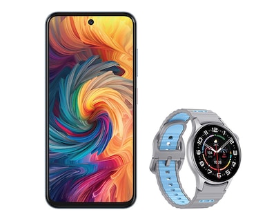 Foto 2 | Telcel ZTE Axon 70 256 GB Gris + Reloj
