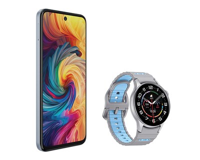 Foto 3 | Telcel ZTE Axon 70 256 GB Gris + Reloj