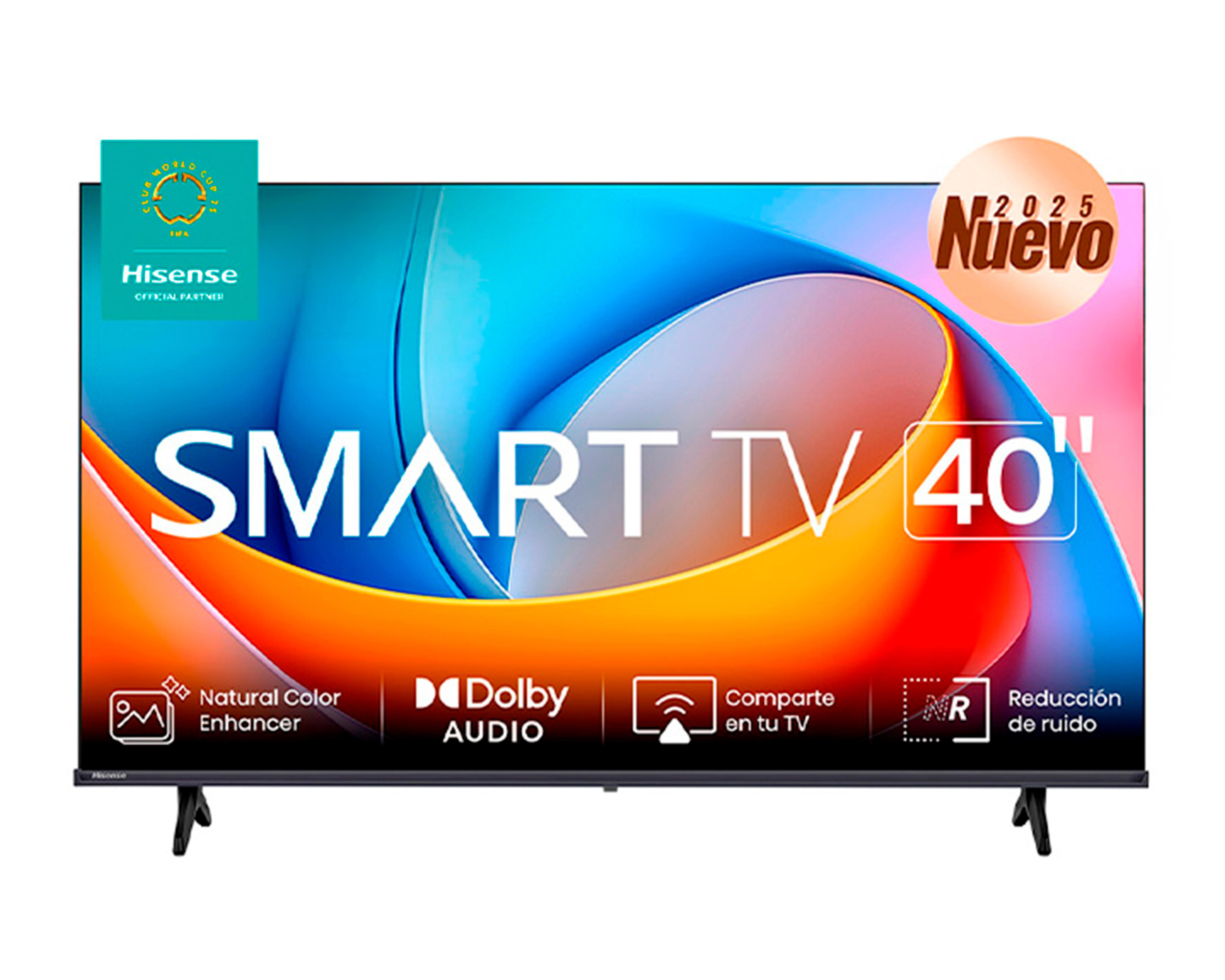 Foto 2 pulgar | Pantalla Smart TV Hisense Led 40 Pulgadas Full HD 40A4NV