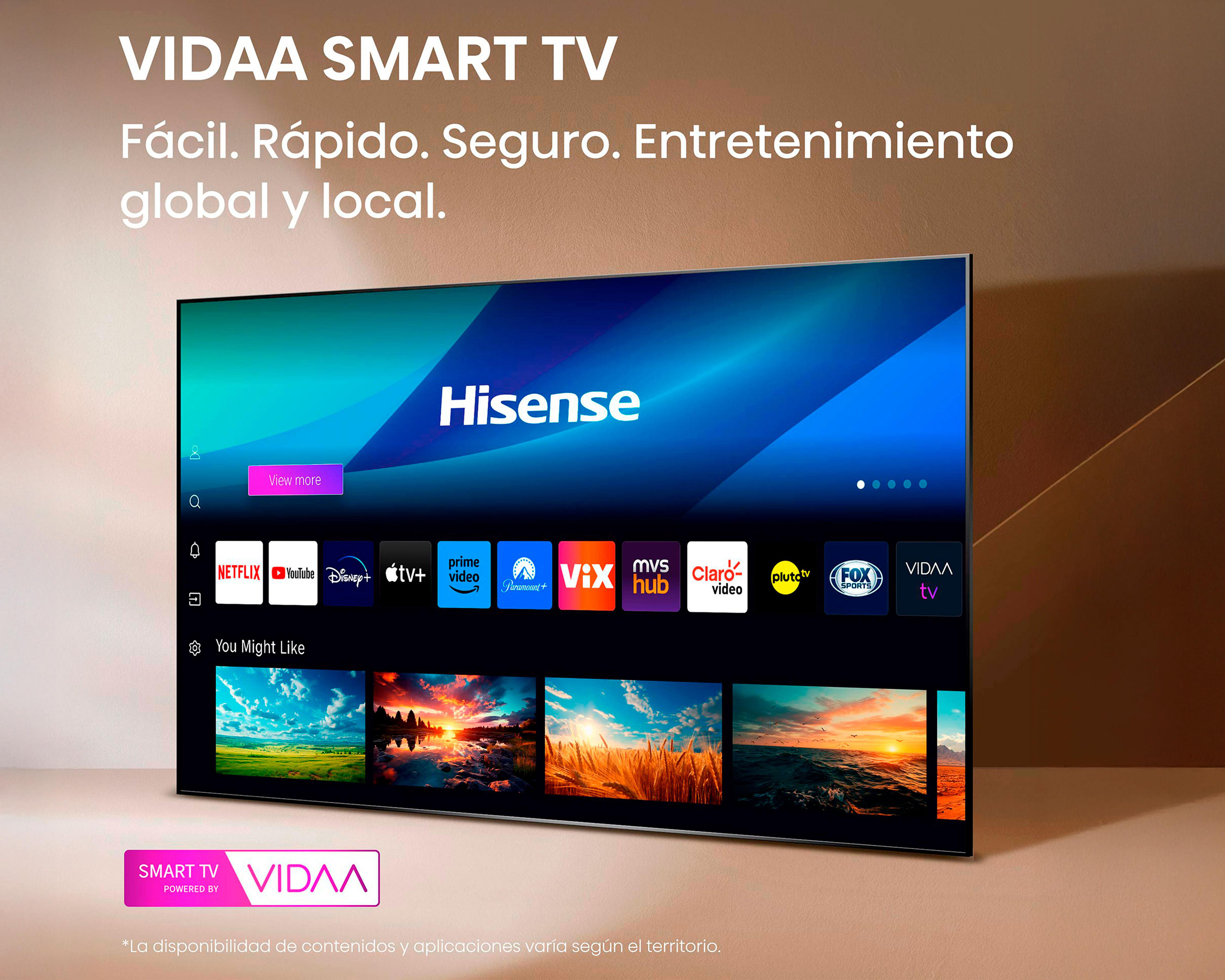 Foto 10 pulgar | Pantalla Smart TV Hisense Led 40 Pulgadas Full HD 40A4NV