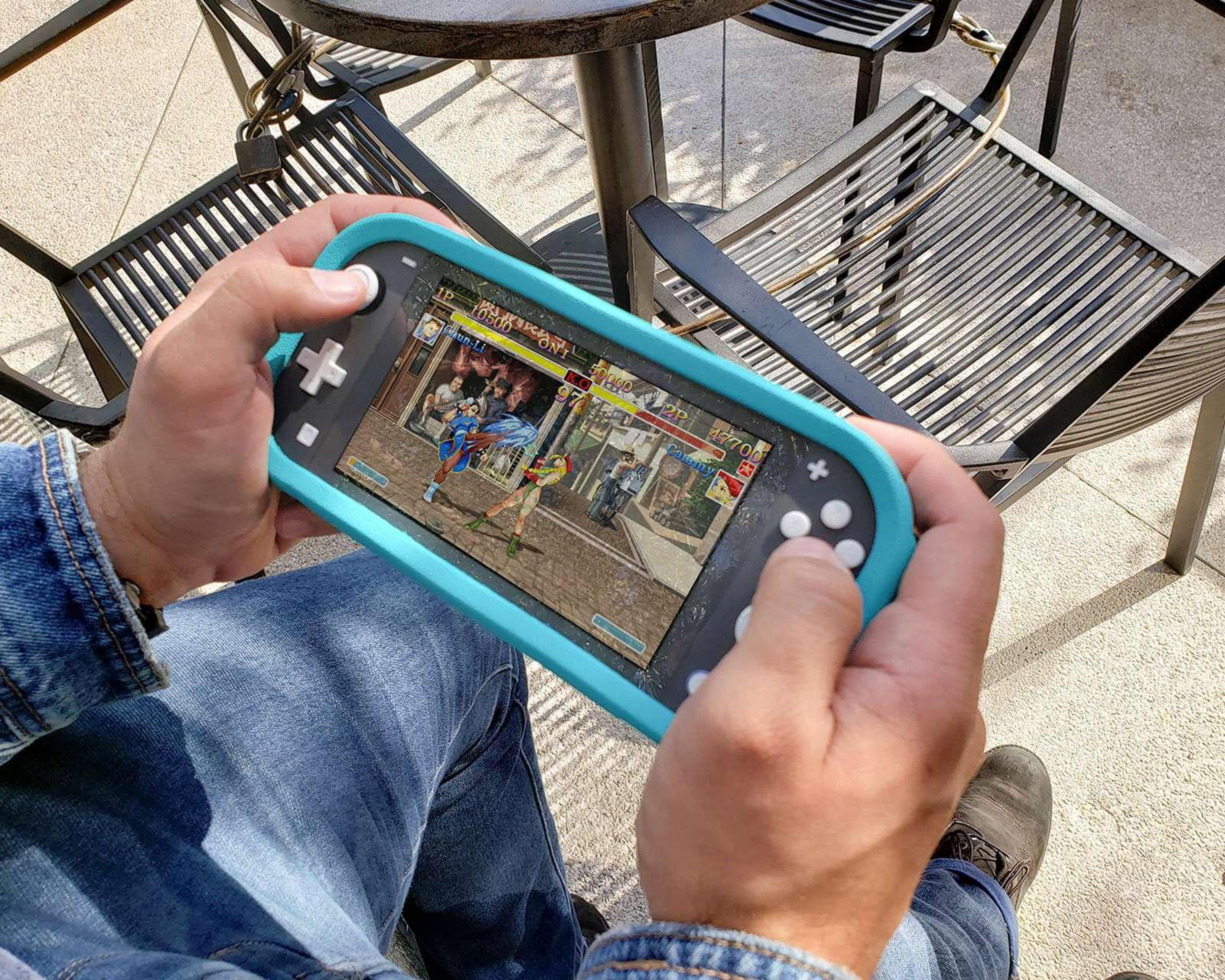 Foto 6 pulgar | Funda para Nintendo Switch Lite Antigolpes