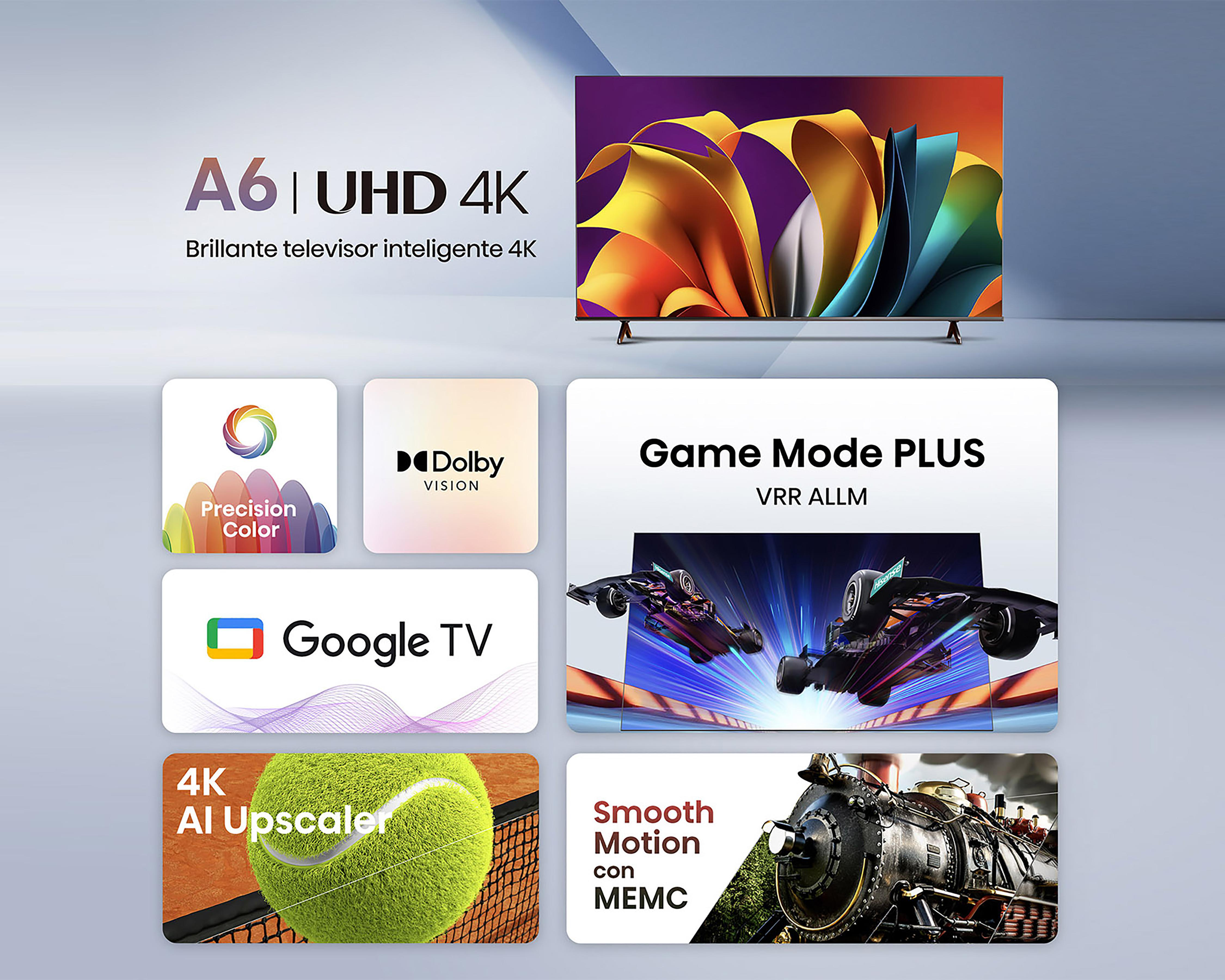 Foto 7 pulgar | Pantalla Smart TV Hisense Led 50 Pulgadas UHD 4K 50A6N