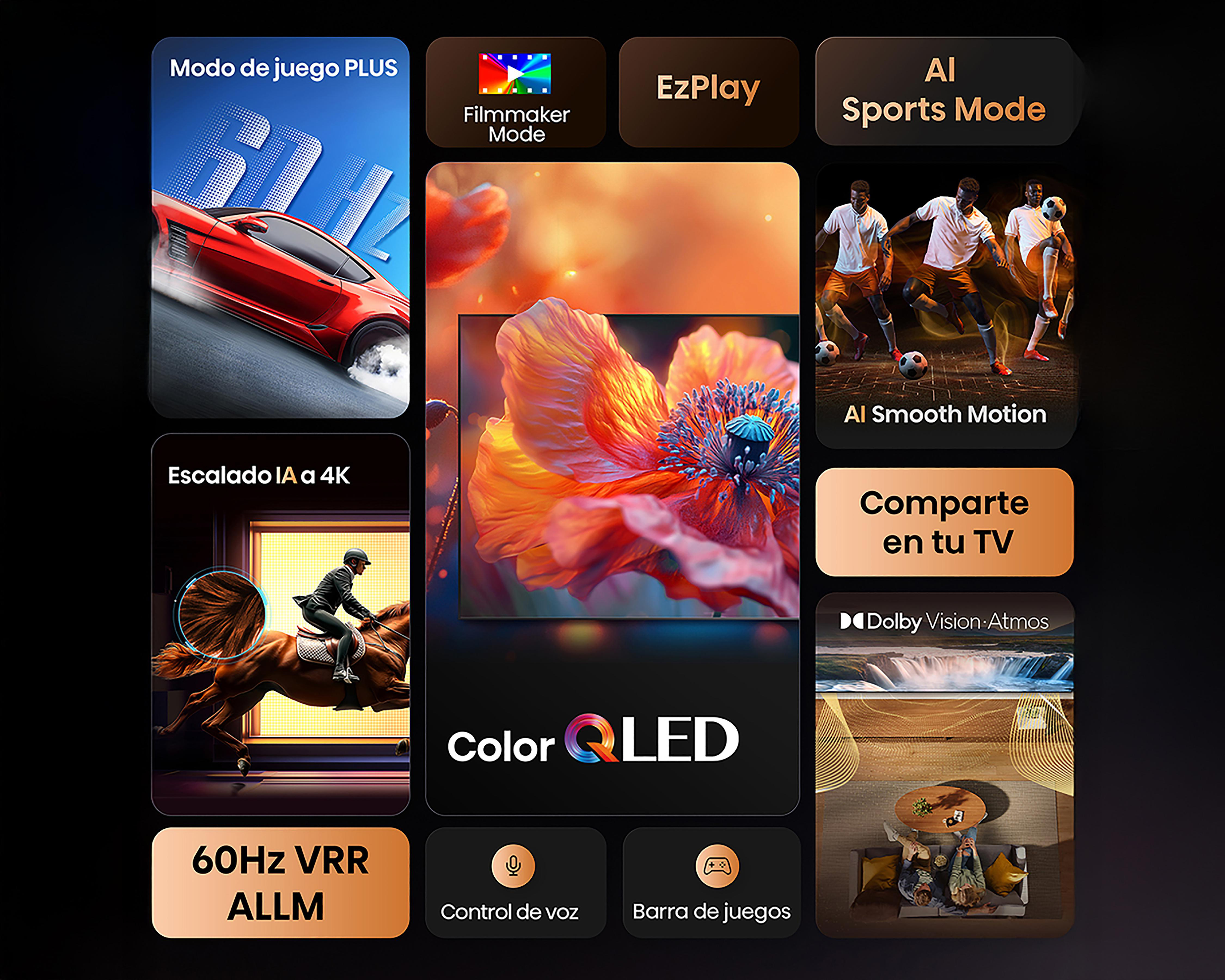 Foto 9 pulgar | Pantalla Smart TV Hisense QLED 50 Pulgadas Ultra HD 4K 50QD6QV