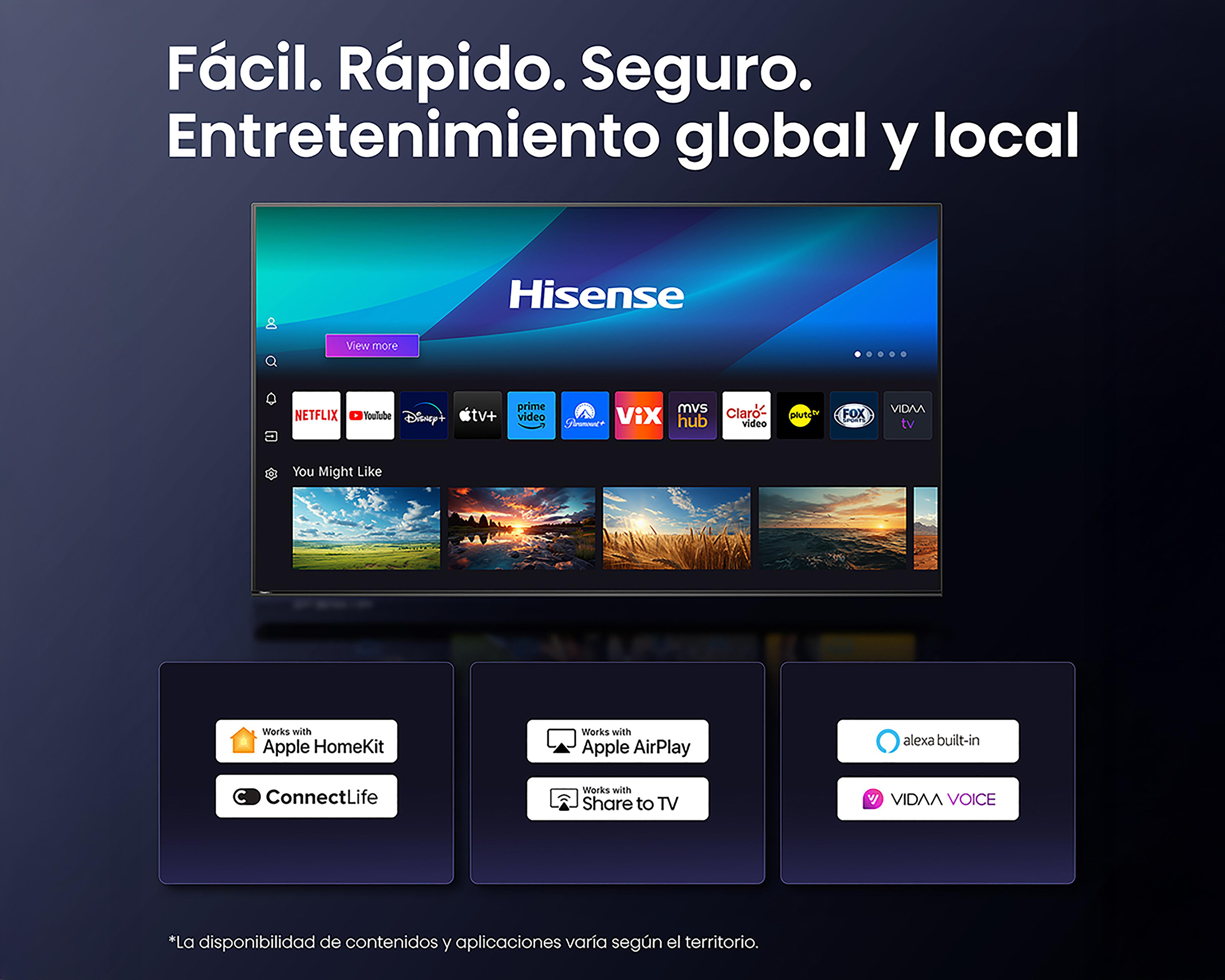 Foto 10 pulgar | Pantalla Smart TV Hisense QLED 50 Pulgadas Ultra HD 4K 50QD6QV