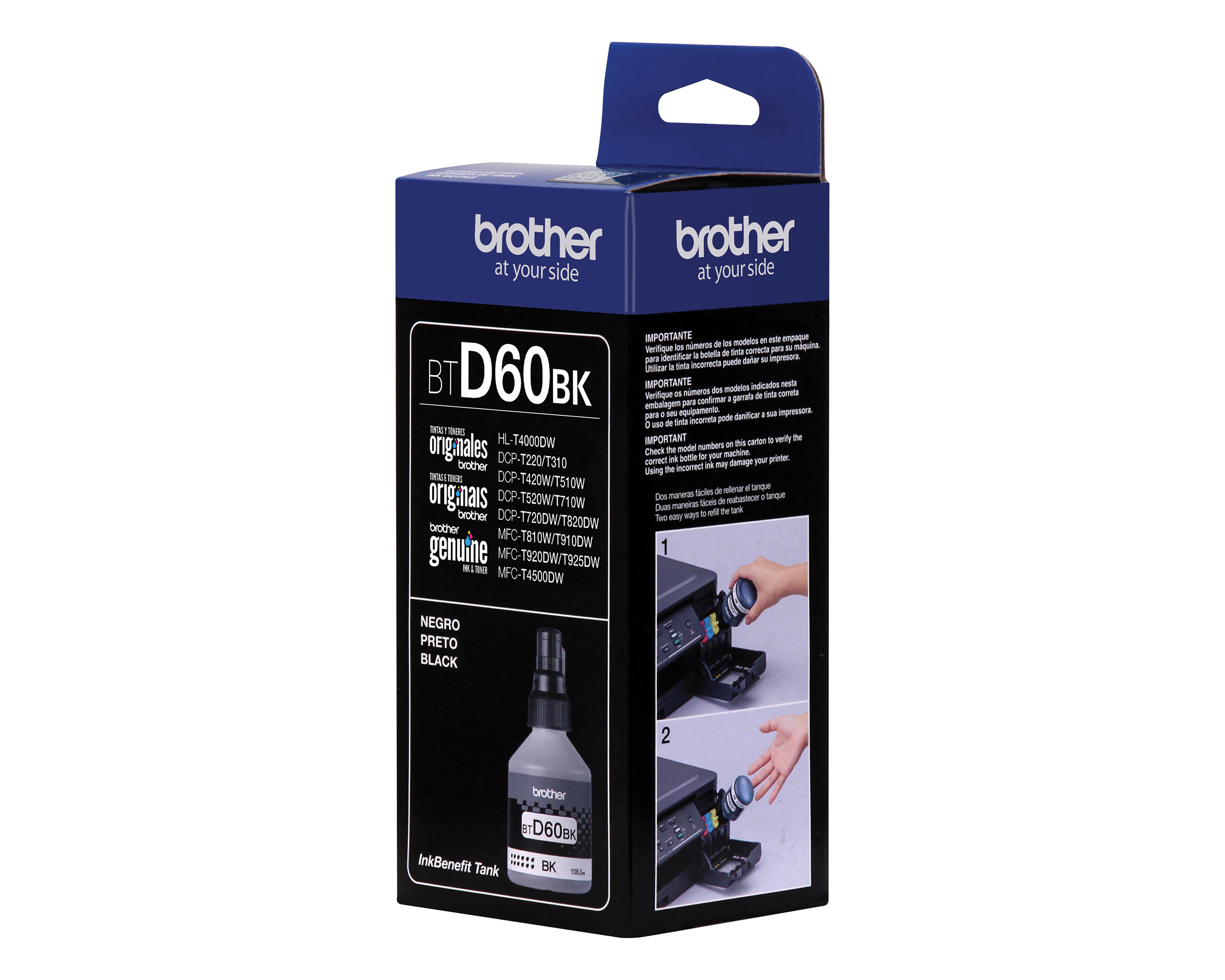 Foto 4 pulgar | Botella de Tinta Brother BTD60BK Negro