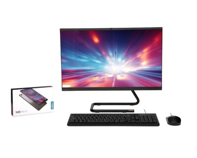 Foto 1 | Computadora de Escritorio Lenovo DT IC AIO 3 24ARE05 23.8" AMD Ryzen 8 GB RAM 1 TB HDD Negra + Tablet Lenovo Tab M