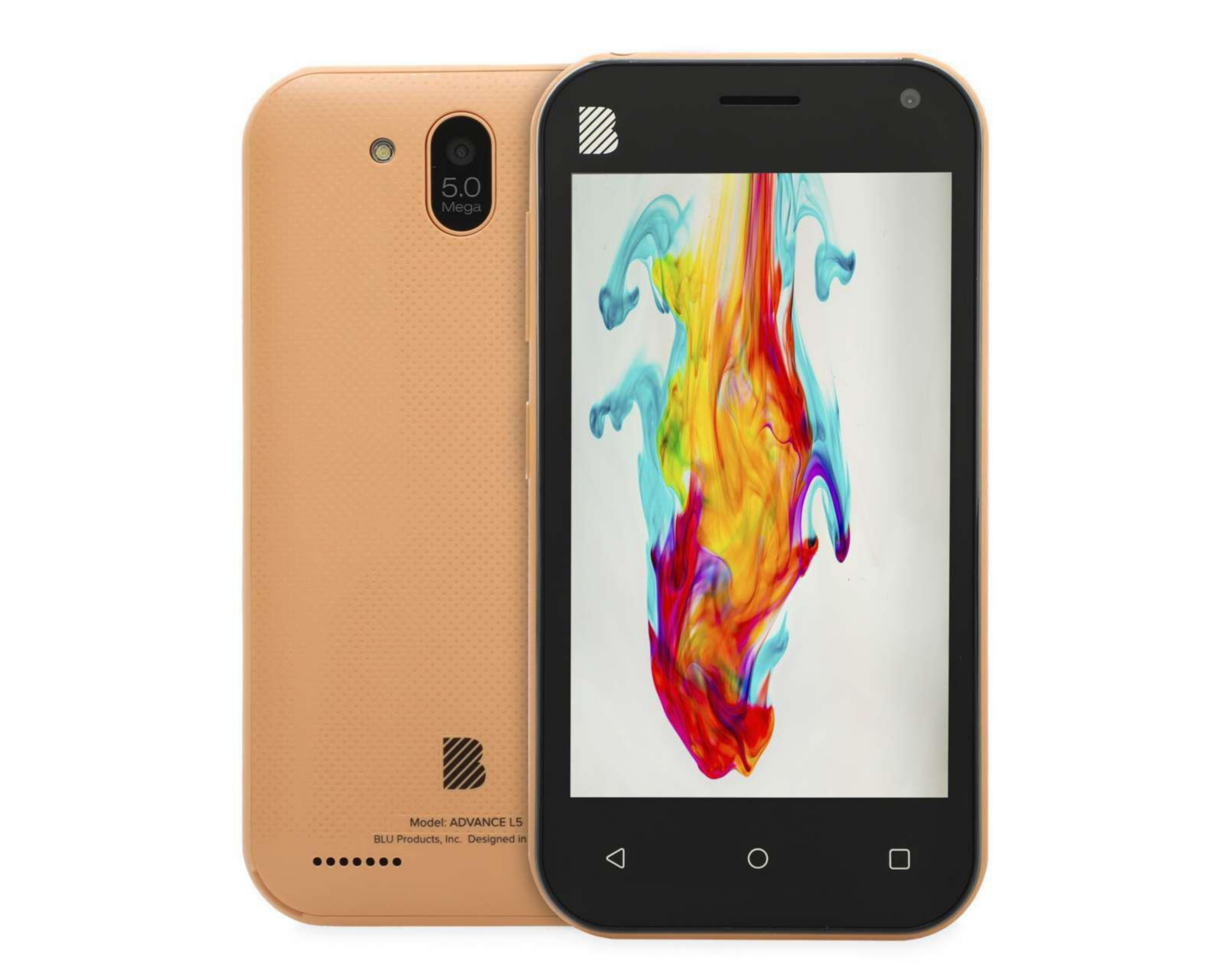 Celular BLU L5 16 GB Anaranjado $699
