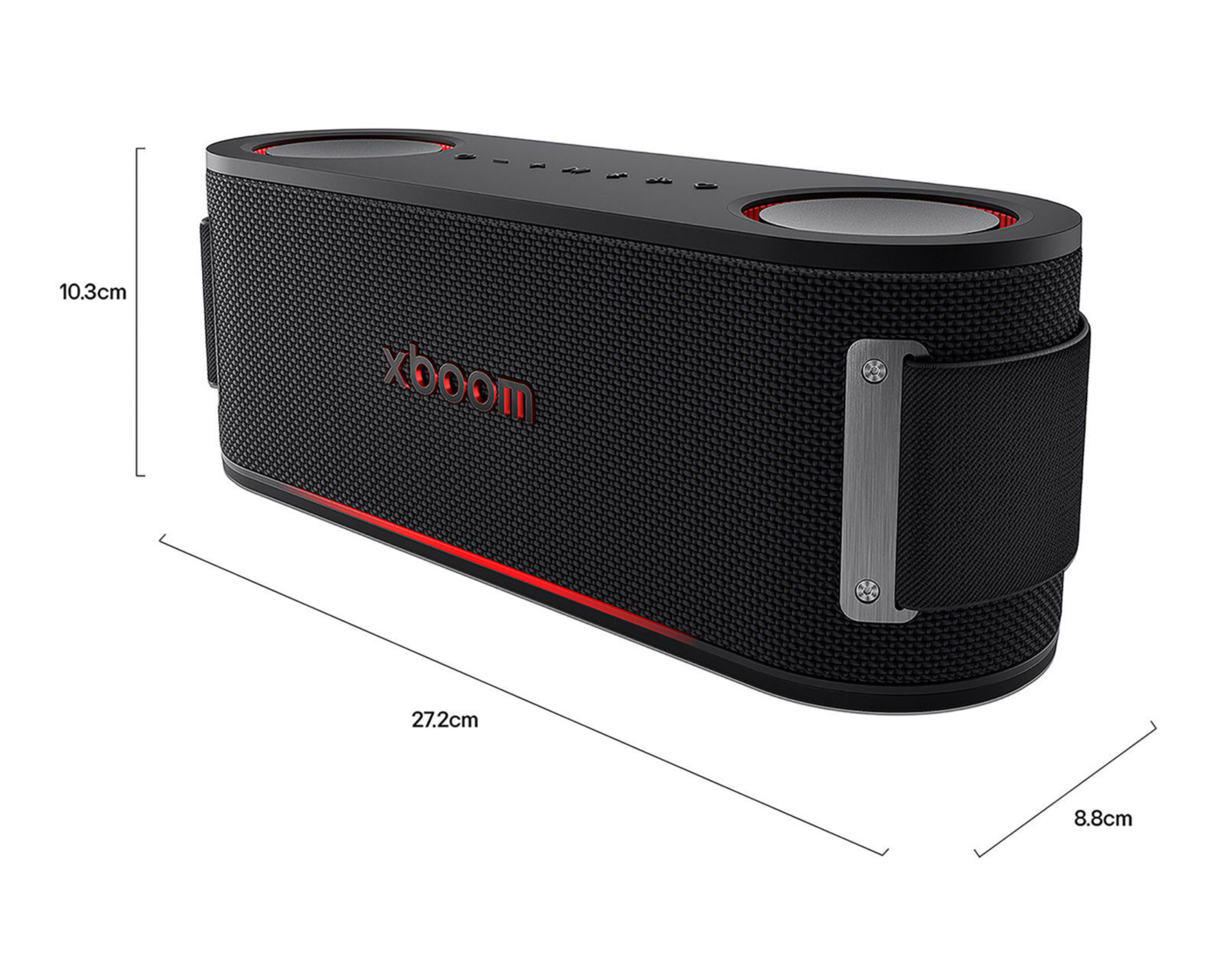 Foto 11 pulgar | Bocina Bluetooth LG Xboom Bounce by will.i.am 37 W Resistente al Agua