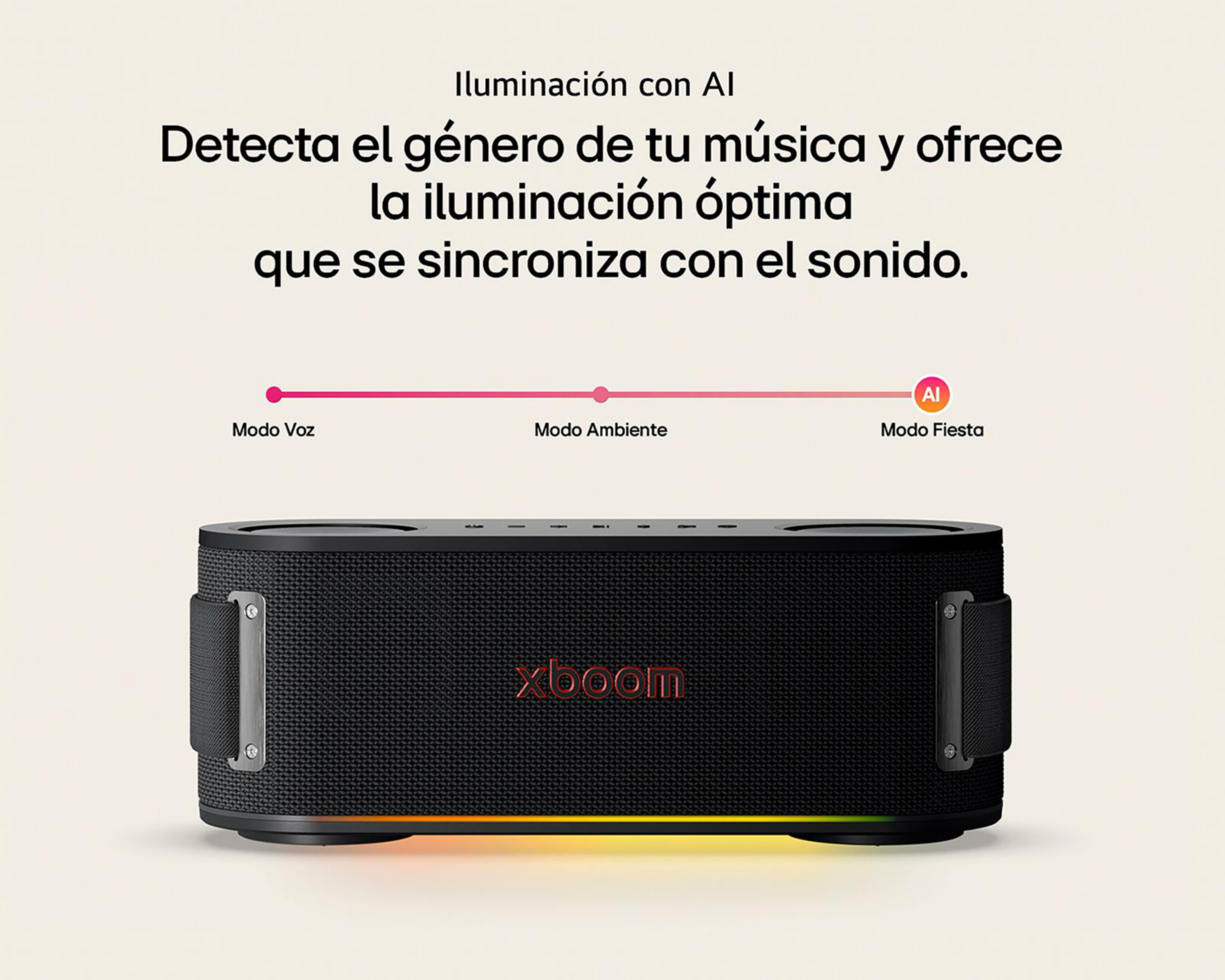 Foto 8 pulgar | Bocina Bluetooth LG Xboom Bounce by will.i.am 37 W Resistente al Agua