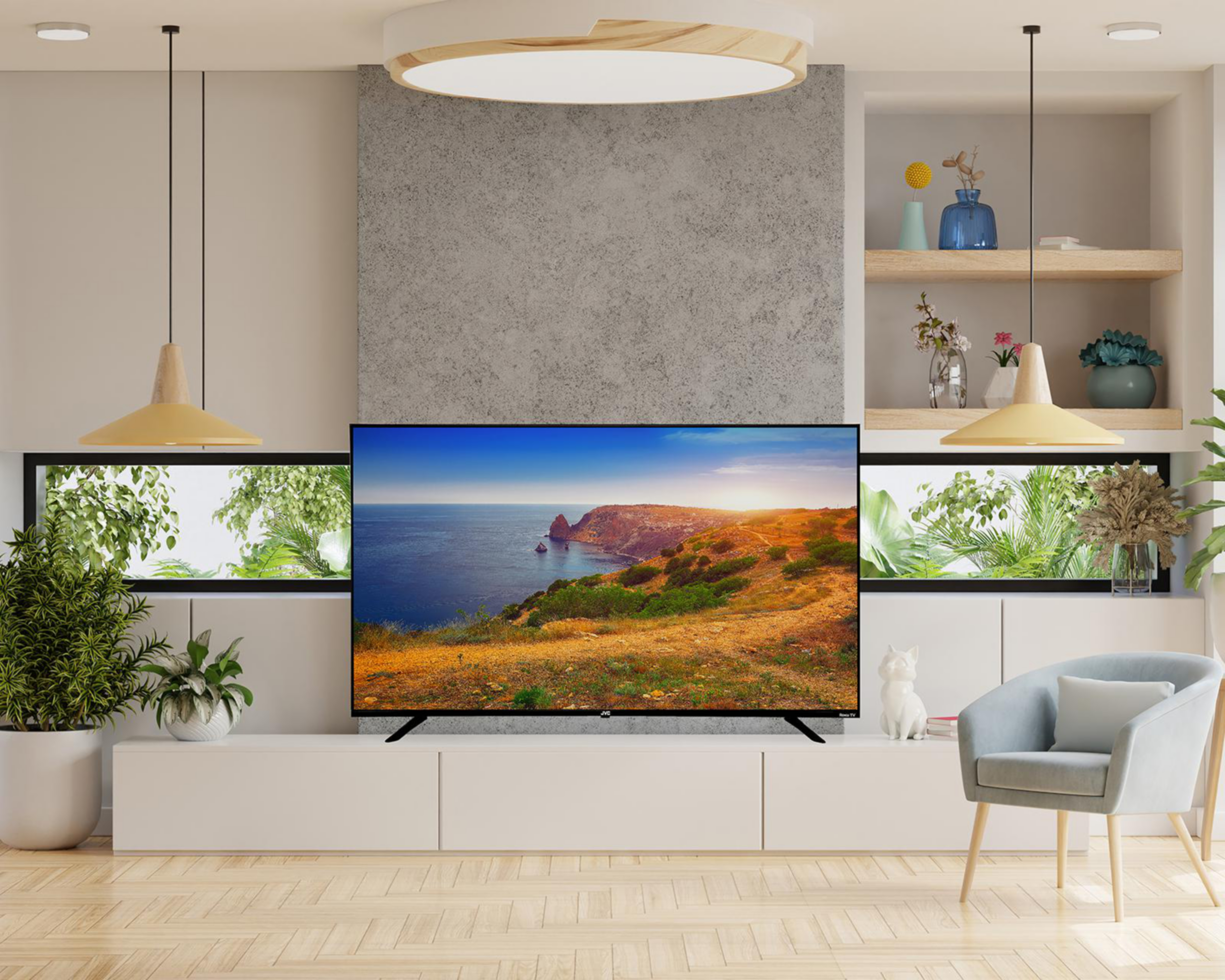 Foto 5 | Pantalla Smart TV JVC LED 60 Pulgadas Ultra HD 4K SI60URF