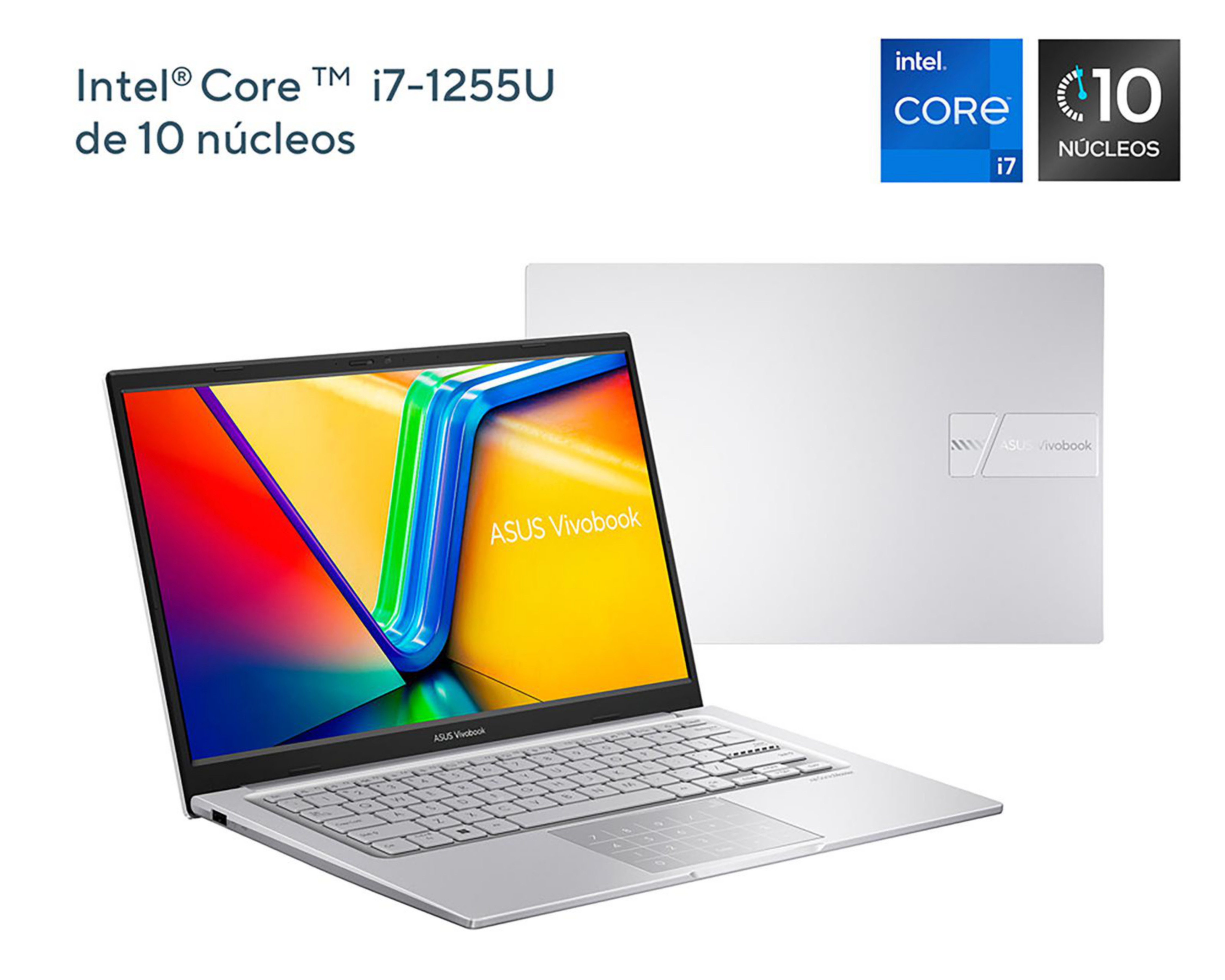 Foto 3 pulgar | Laptop Asus Vivobook 14 X1404ZA-NK100W 14 Pulgadas Windows 11 Intel Core i7-1255U 16 GB RAM 512 GB SSD Plateado