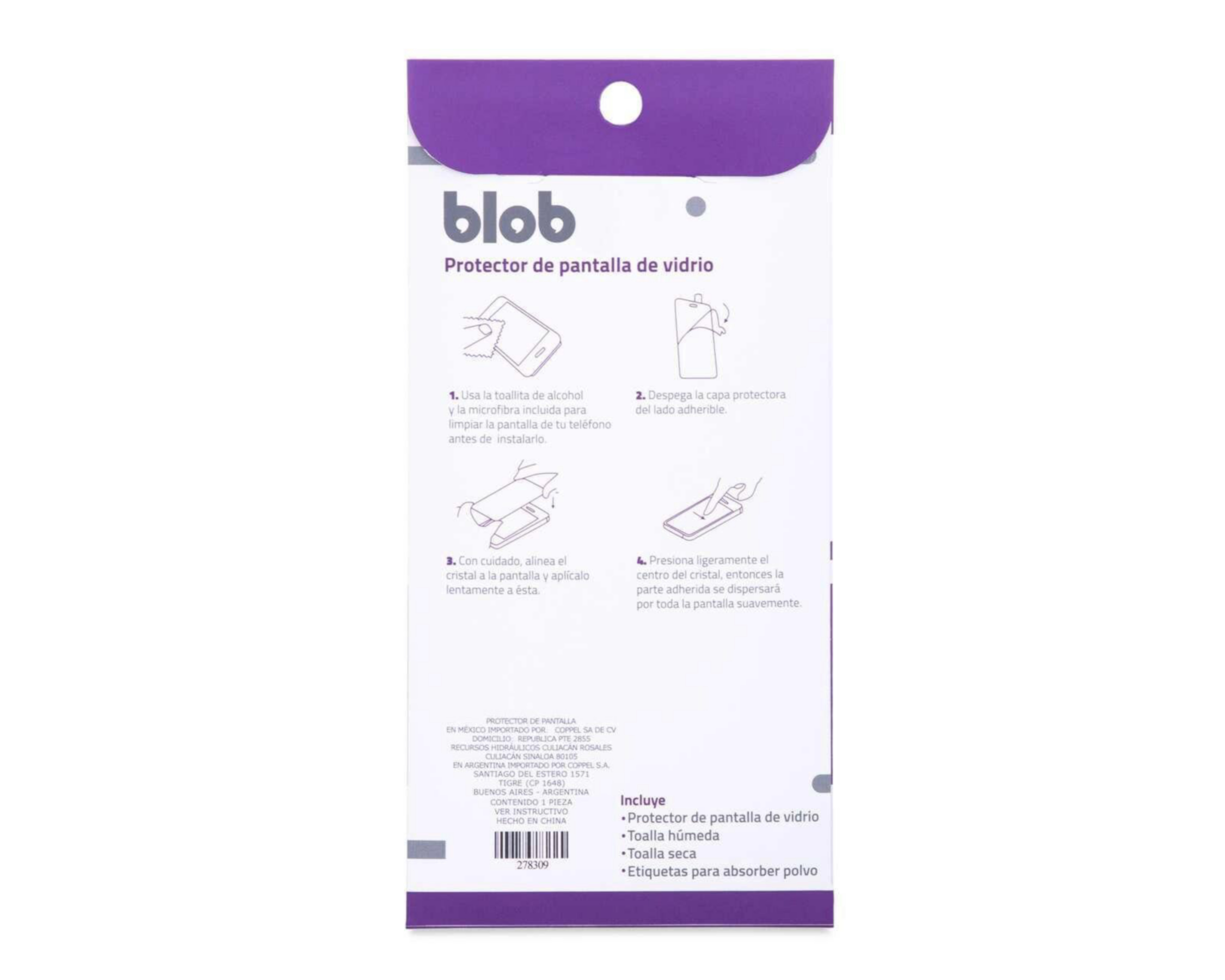 Foto 2 | Protector de Pantalla Blob para Honor X8