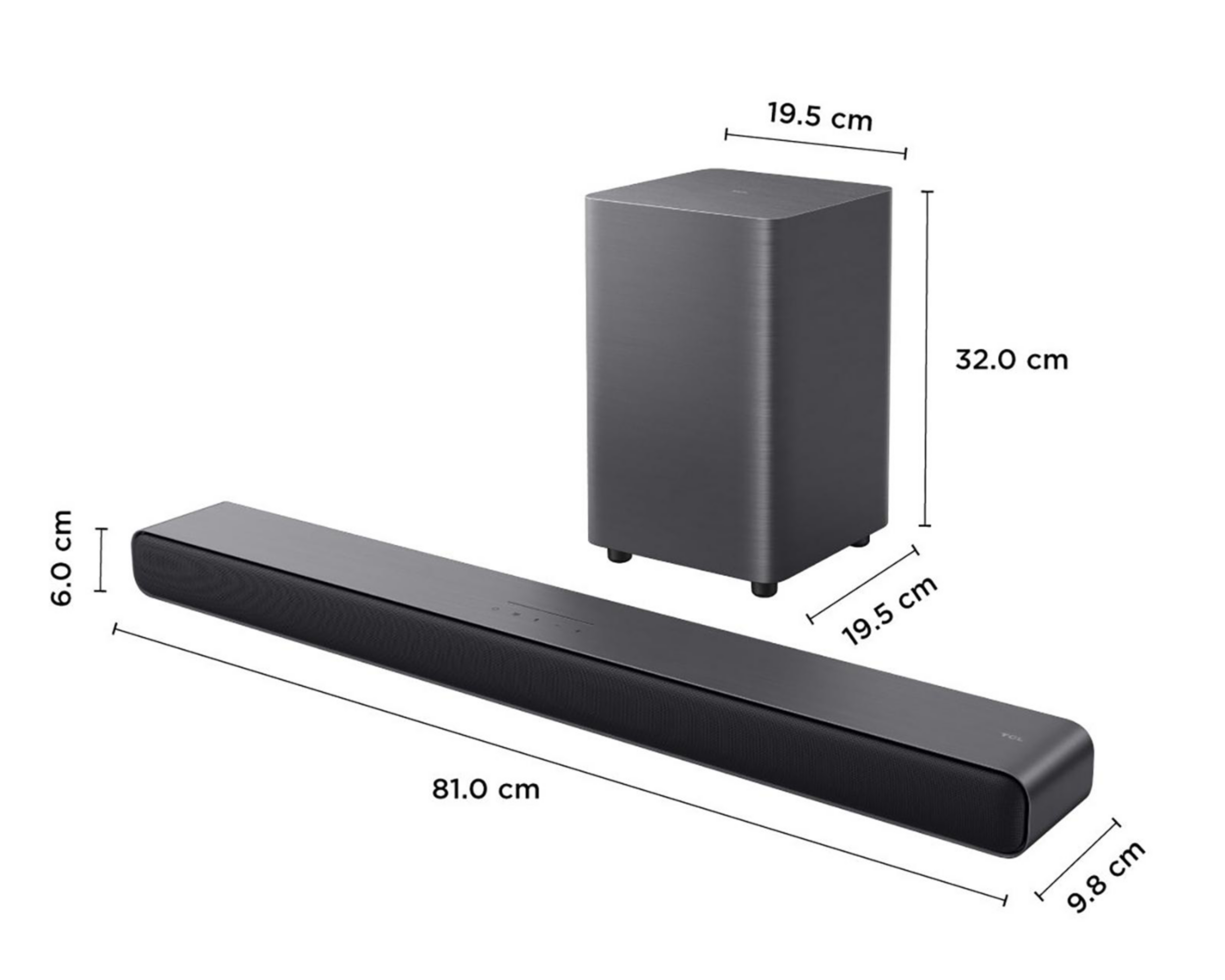 Foto 8 | Barra de Sonido TCL S55H con Subwoofer