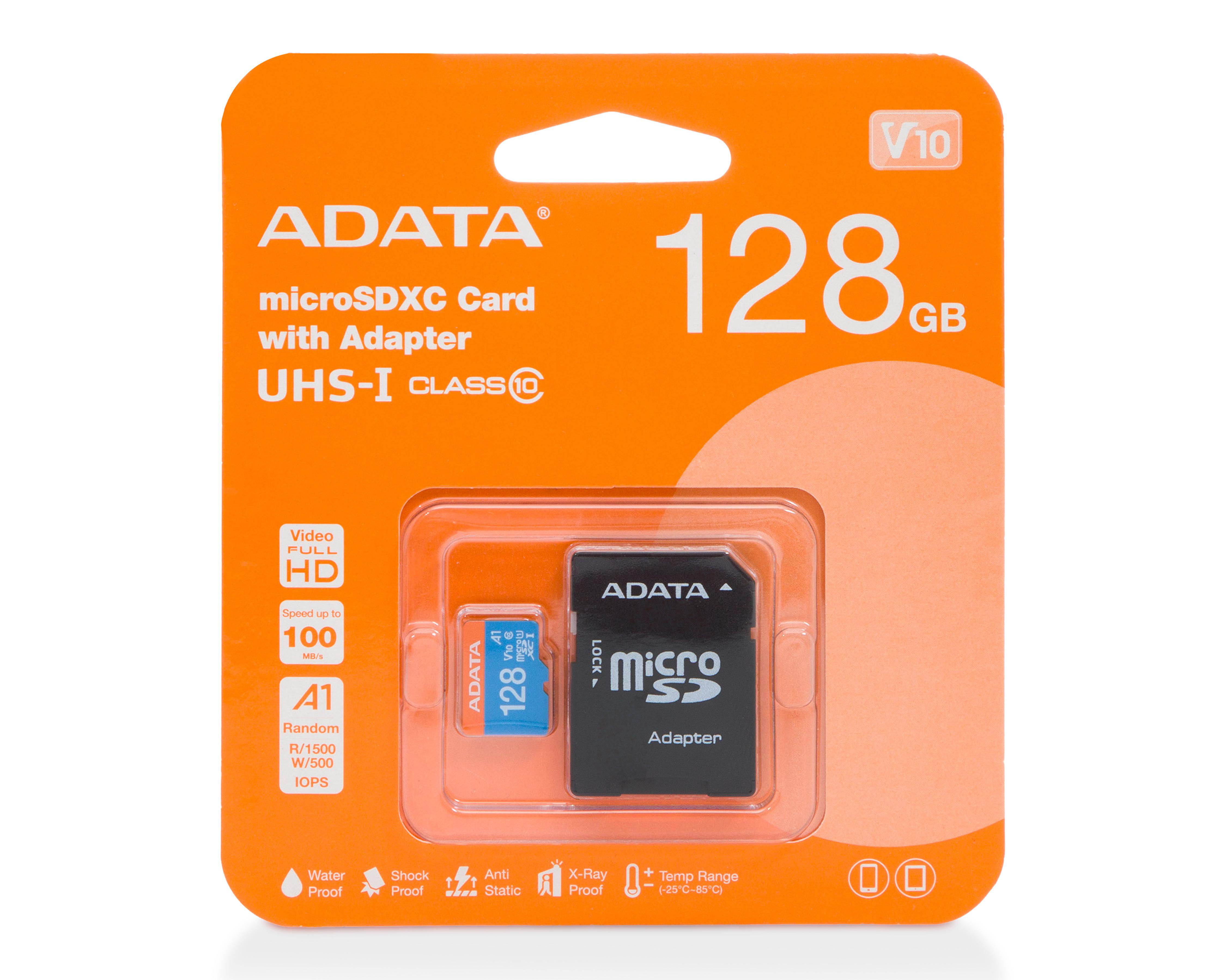 Foto 5 pulgar | Memoria MicroSD con Adaptador Adata 128 GB Clase 10