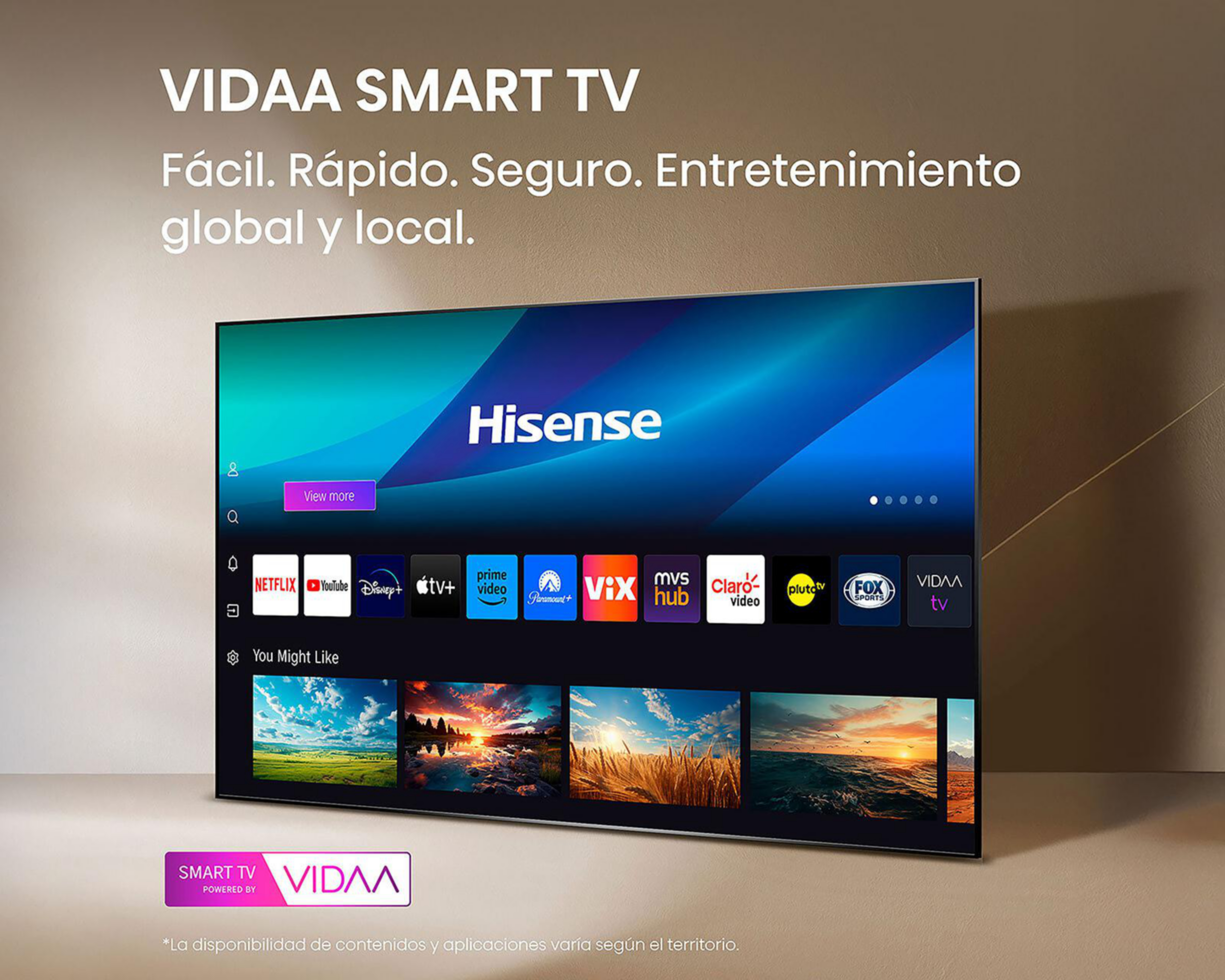Foto 8 pulgar | Pantalla Smart TV Hisense LED 43 Pulgadas Full HD 43A4NV
