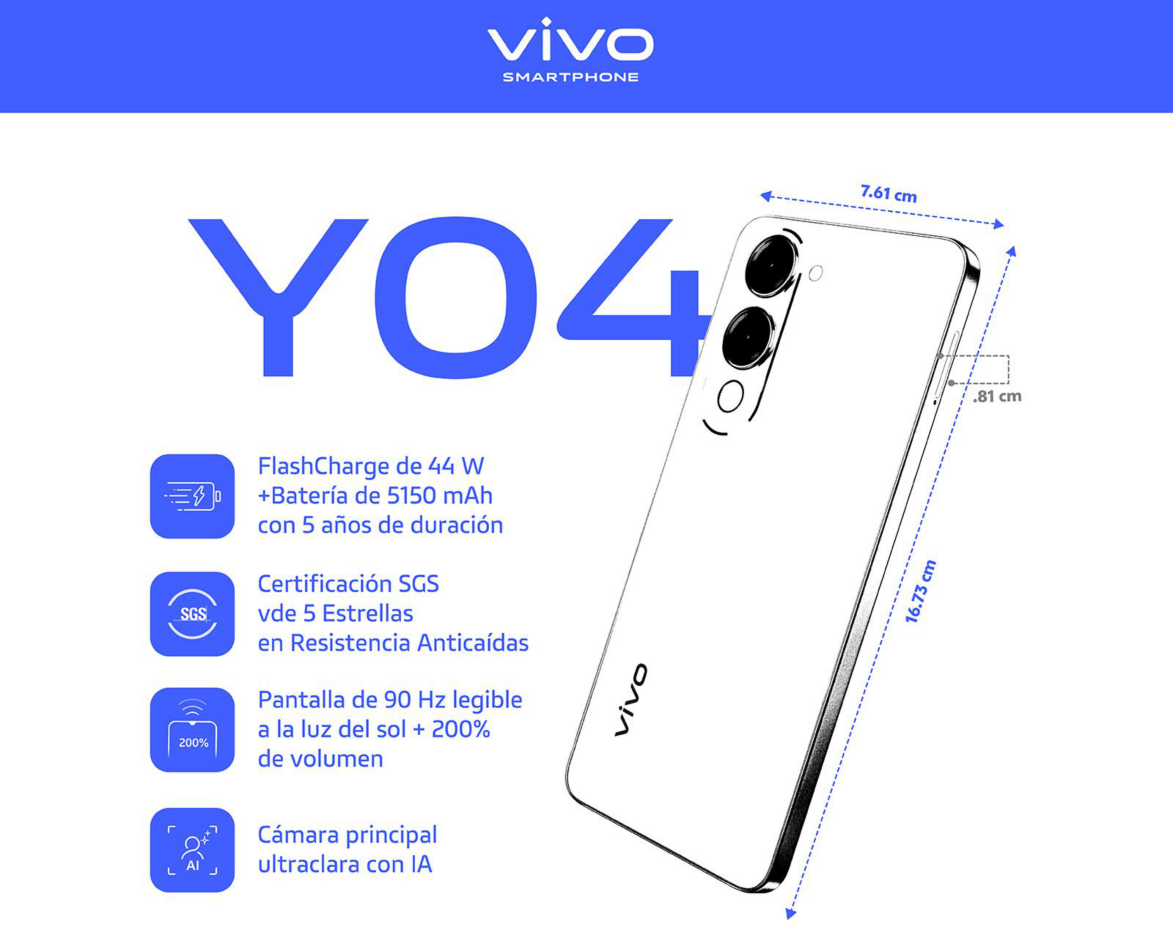 Foto 9 pulgar | Telcel Vivo Y04 256 GB Lavanda