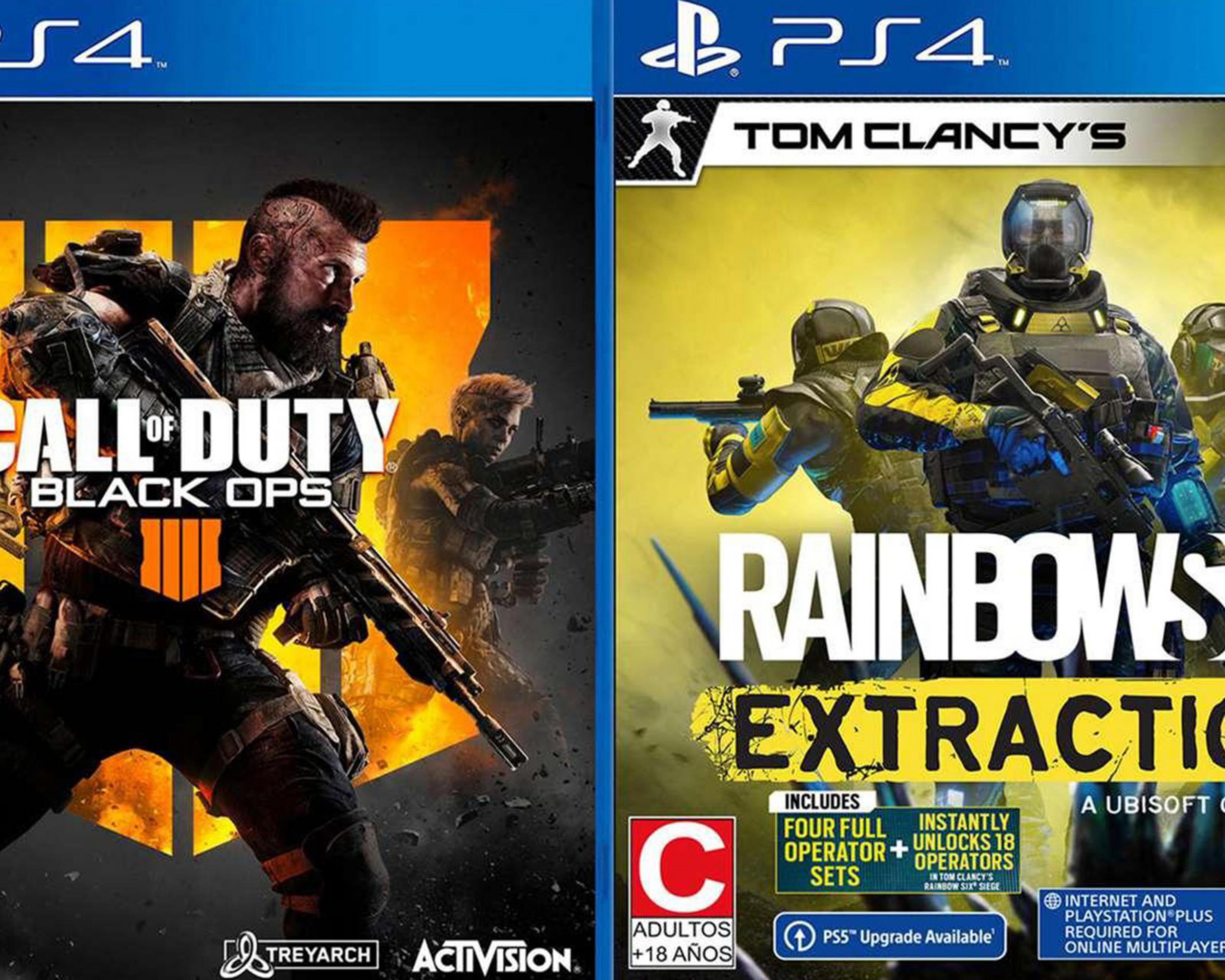 Foto 3 pulgar | Call of Duty: Black Ops 4 y Ranbow Six: Extraction para PlayStation 4