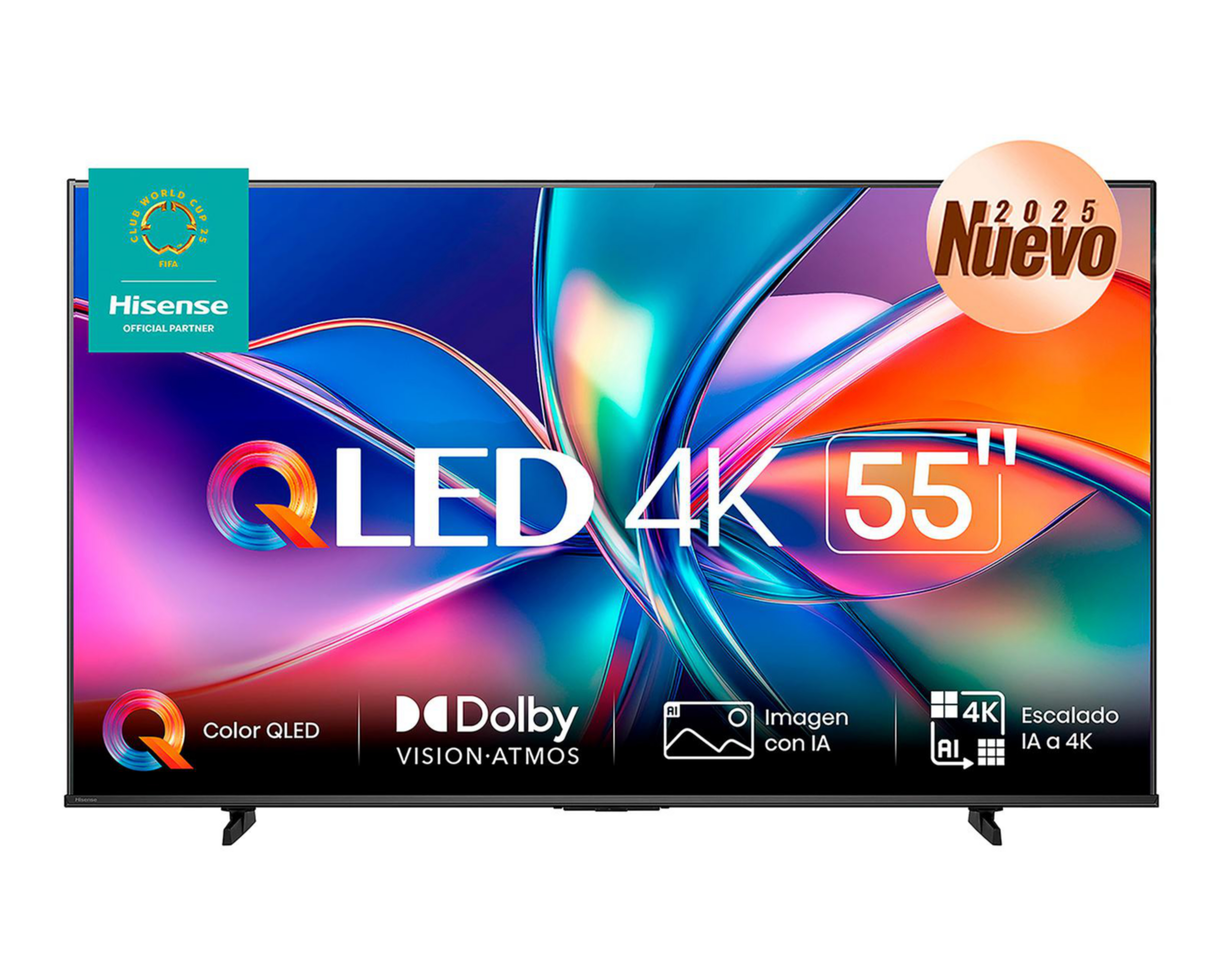 Pantalla Smart TV Hisense QLED 55 Pulgadas UHD 4K 55A65NV $10,499
