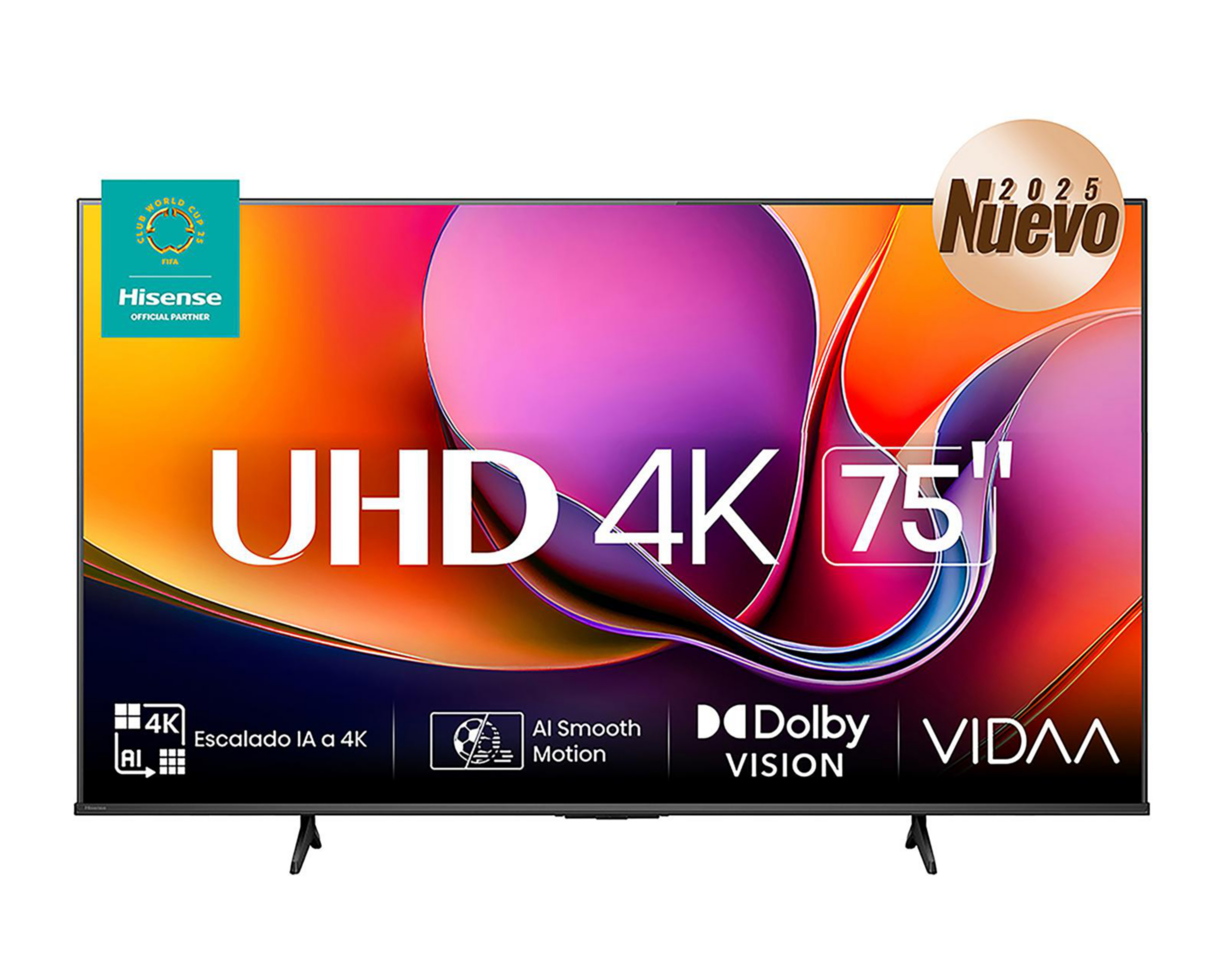 Pantalla Smart TV Hisense LED 75 Pulgadas UHD 4K 75A65NV