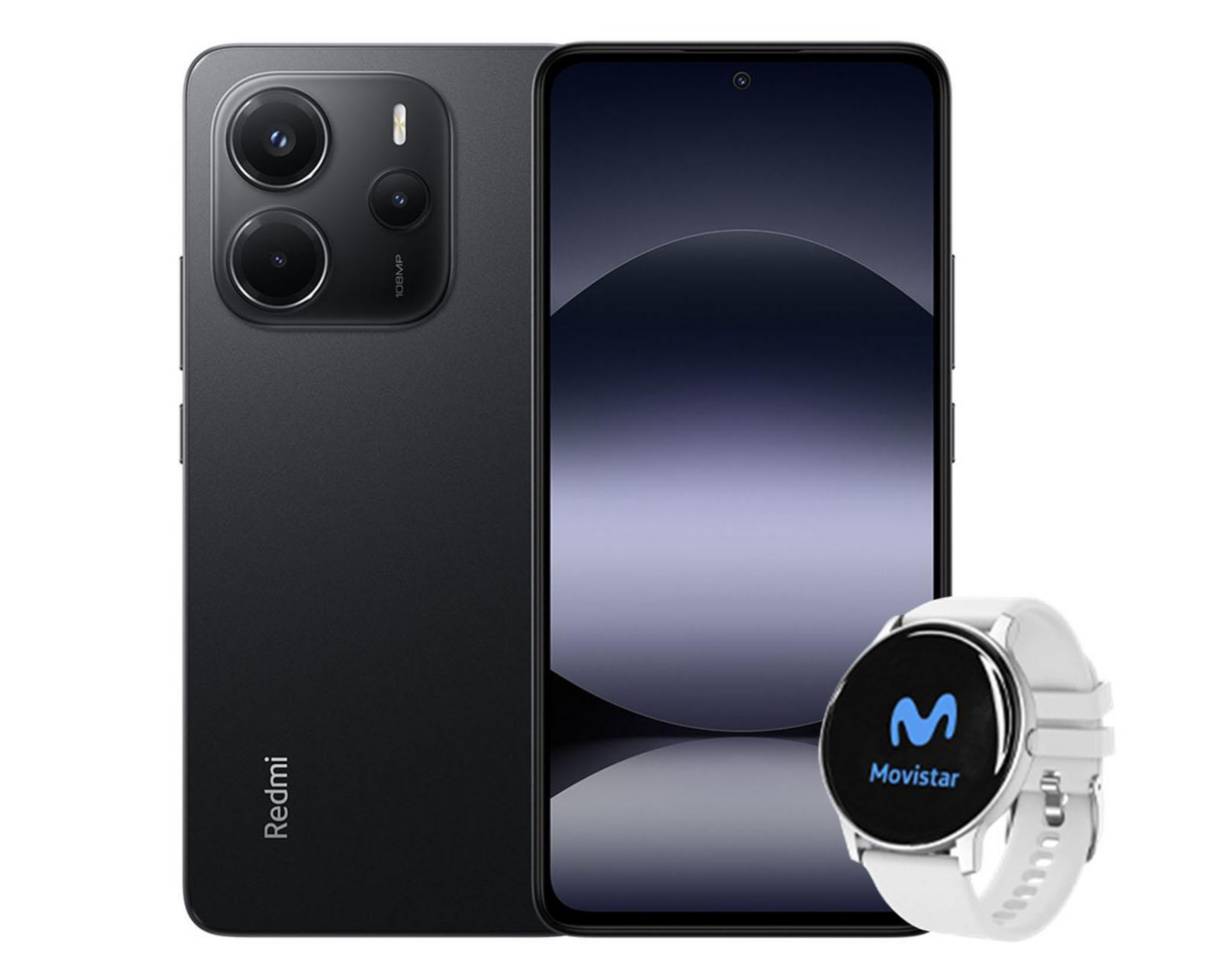 Movistar Xiaomi Redmi Note 14 256 GB Negro + Smartwatch