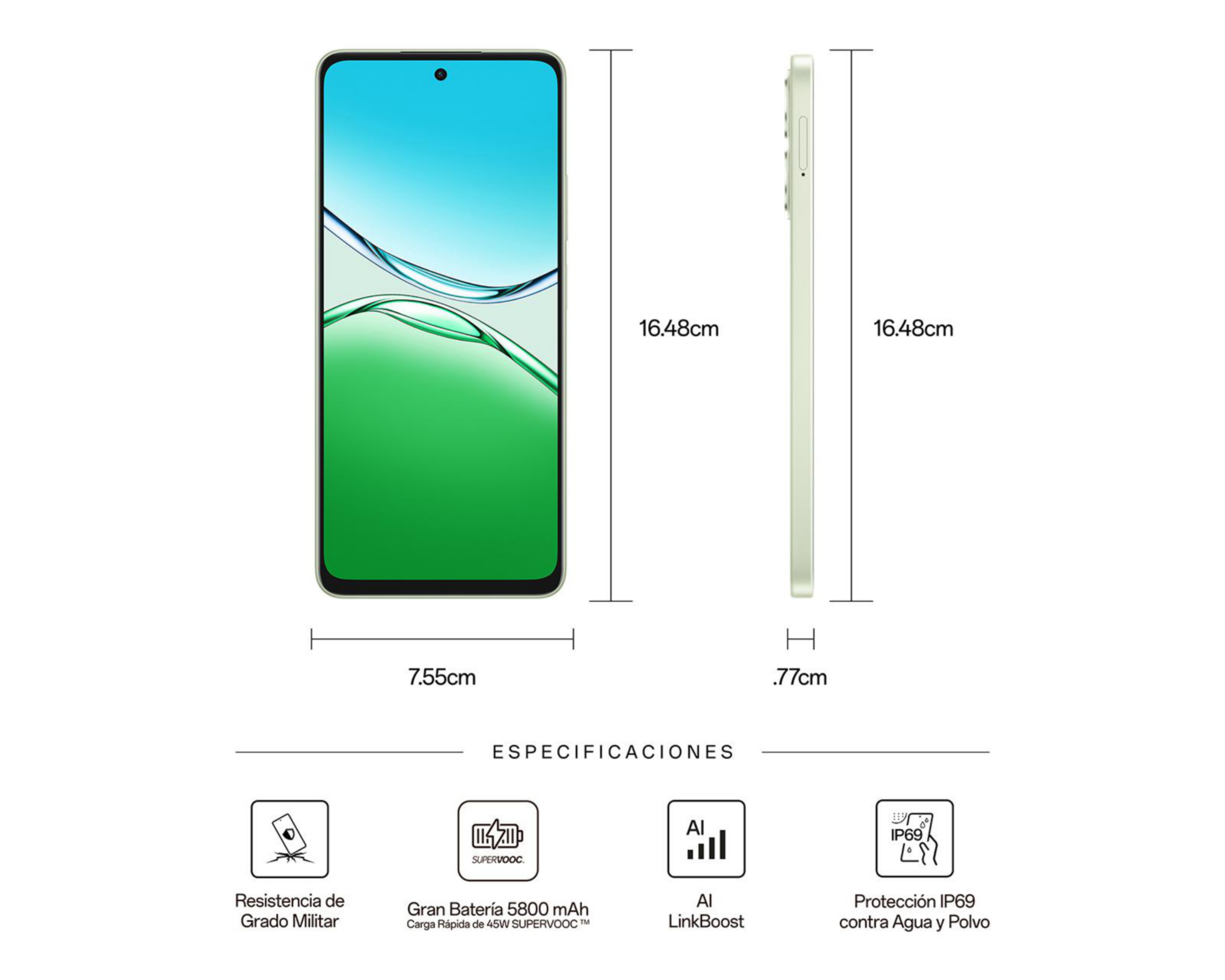 Foto 8 pulgar | Telcel OPPO A5 Pro 512 GB Verde