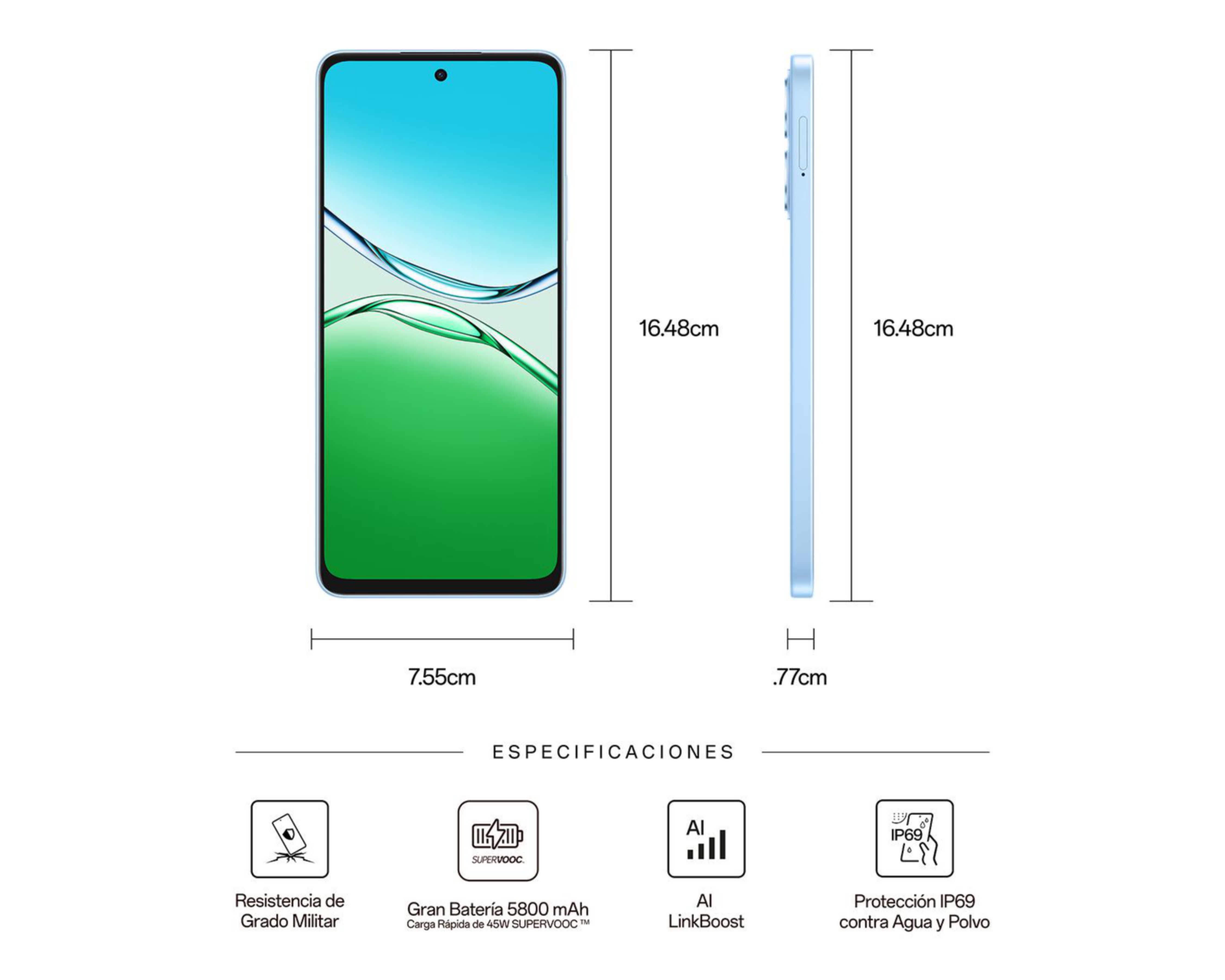 Foto 8 pulgar | Telcel OPPO A5 Pro 512 GB Azul