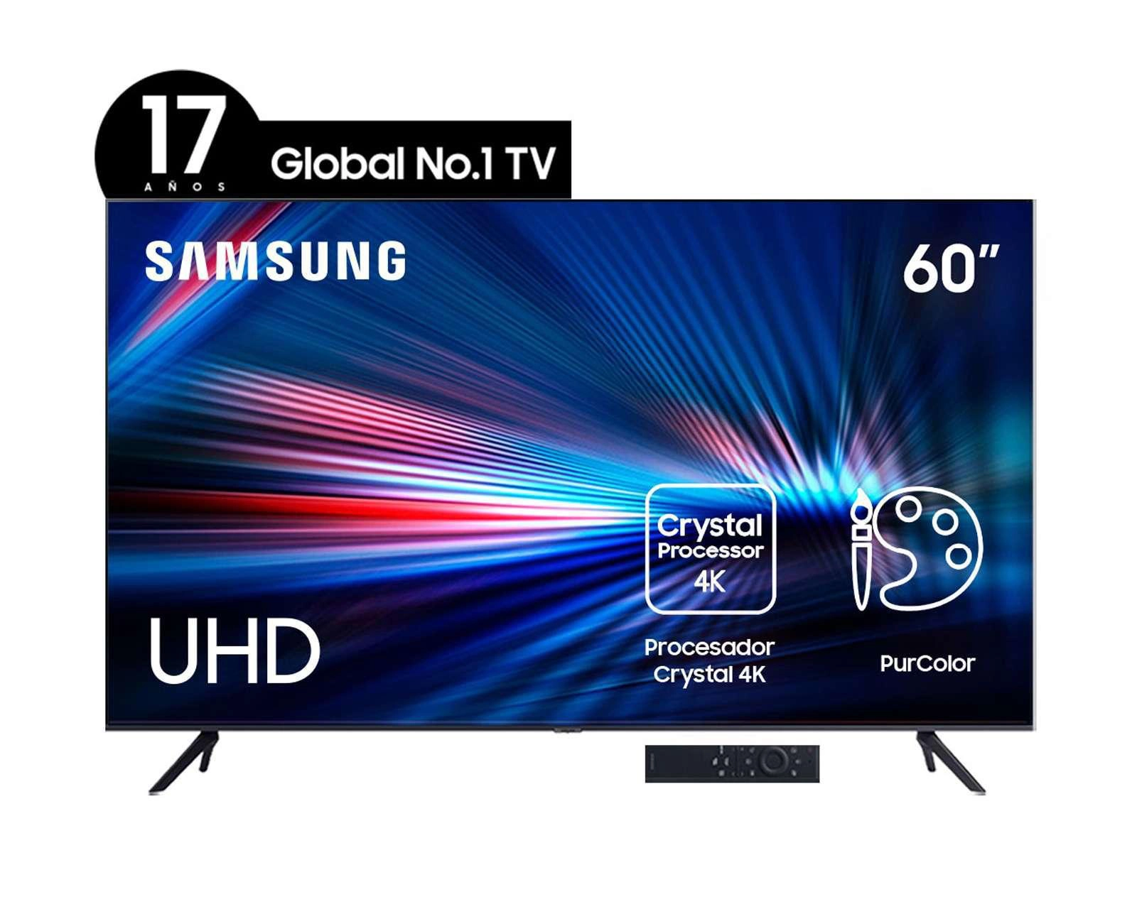 Foto 2 pulgar | Pantalla LED Samsung 60" Ultra HD 4K Smart TV UN60AU7000FXZX
